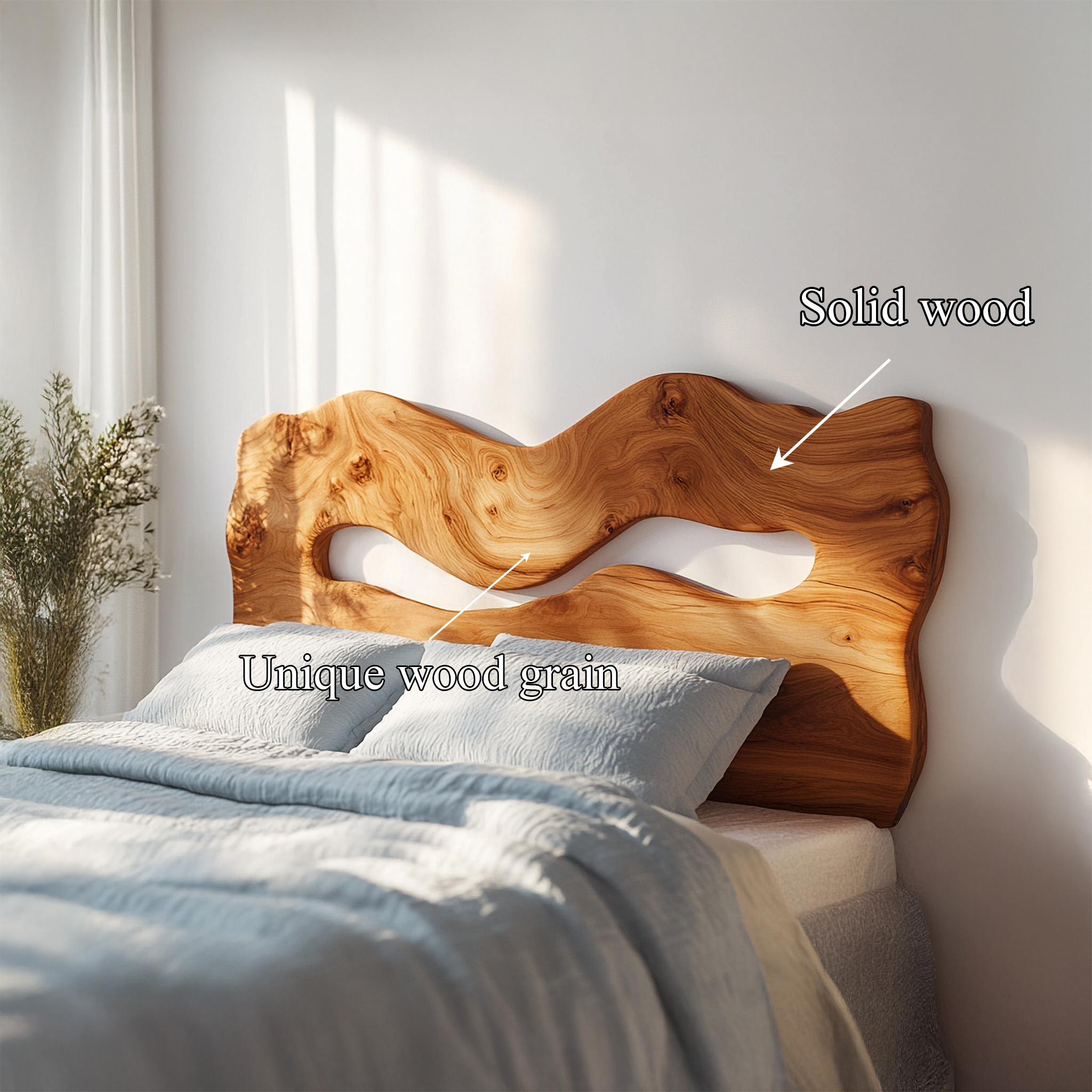 Rustic Accent Headboard For Bedroom And Resting Space SINLSADH029