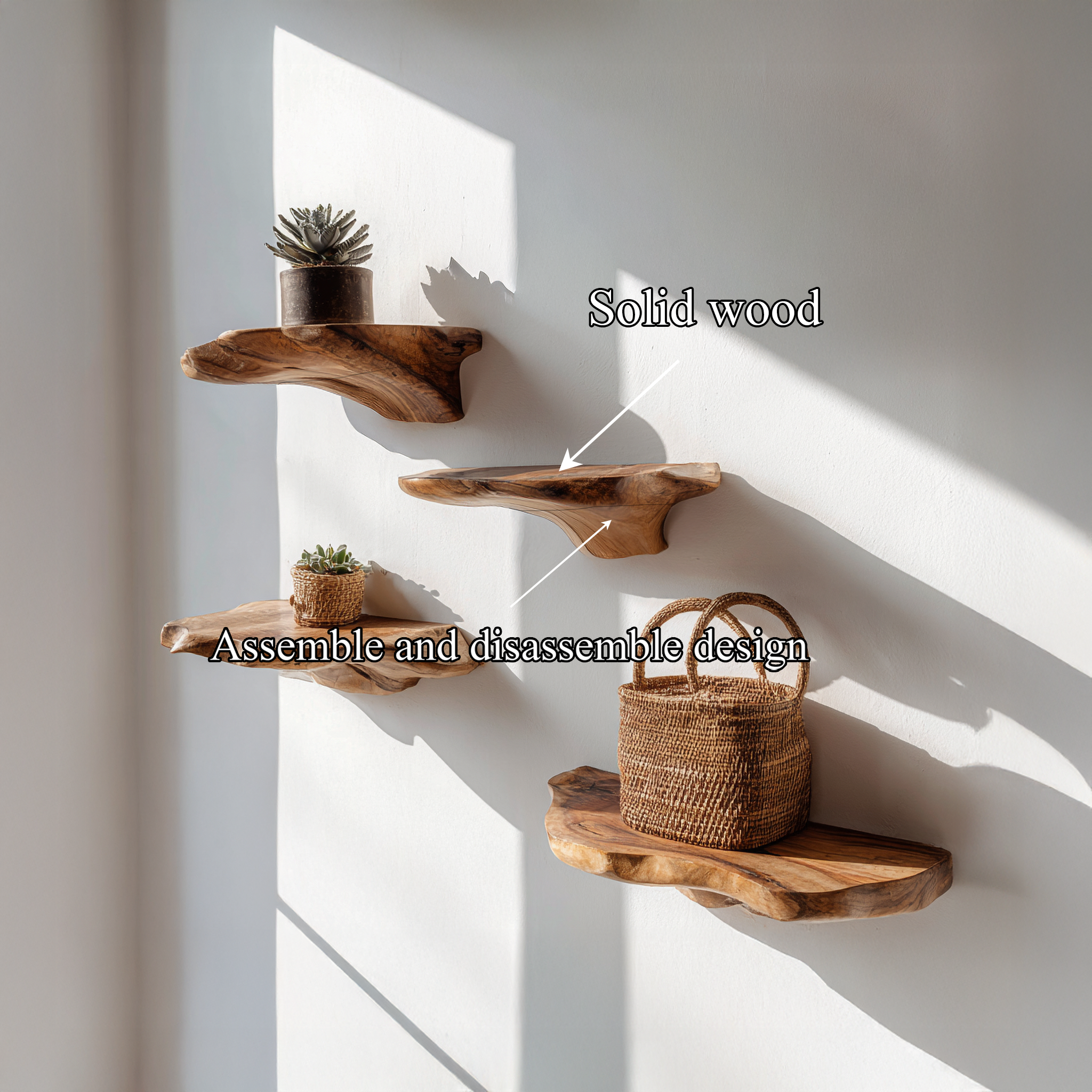 Rustic Mushroom Shelf Living Room Or Kitchen SINLSAFL462