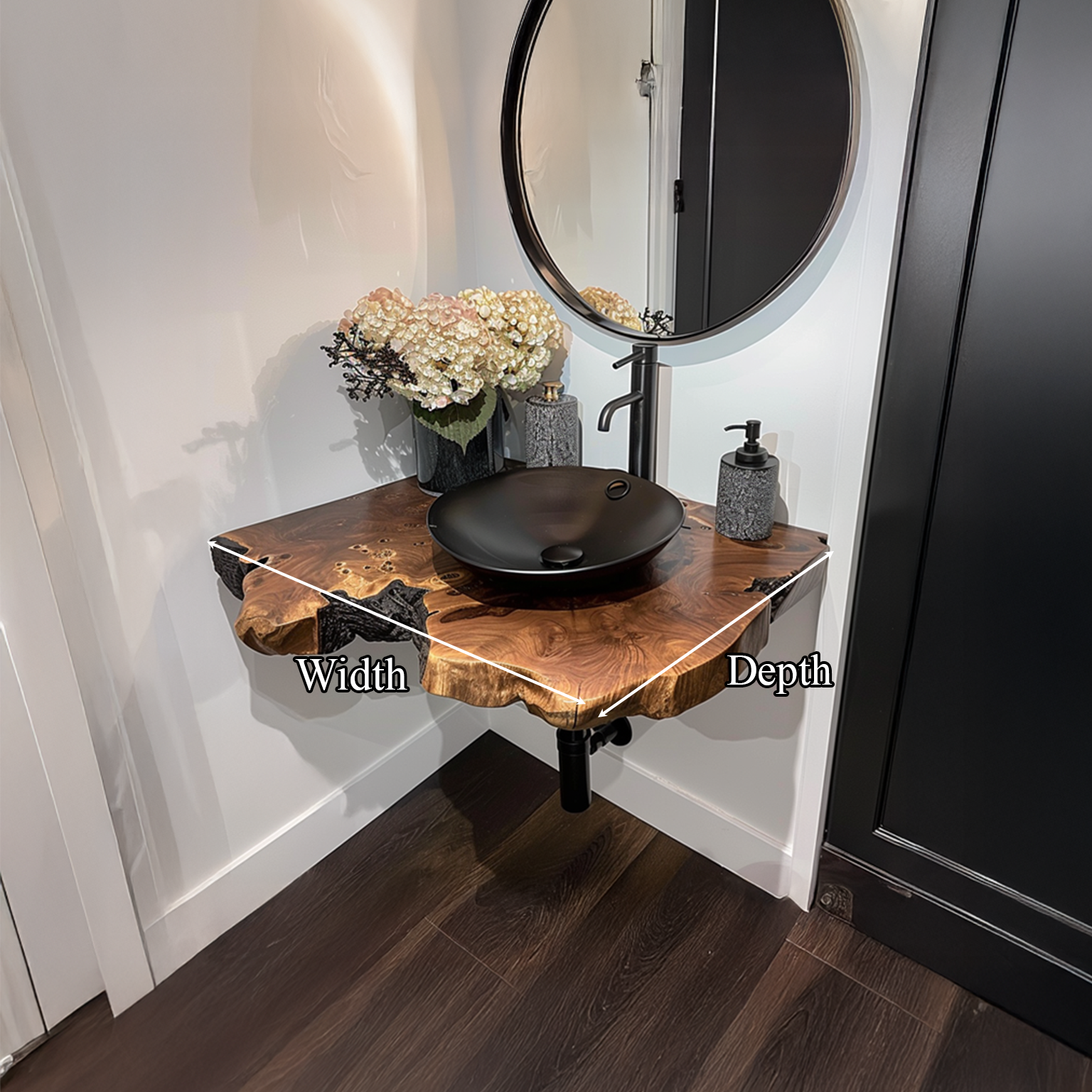 Rustic Floating Shelf Vanity Bathroom SINLSABRV061
