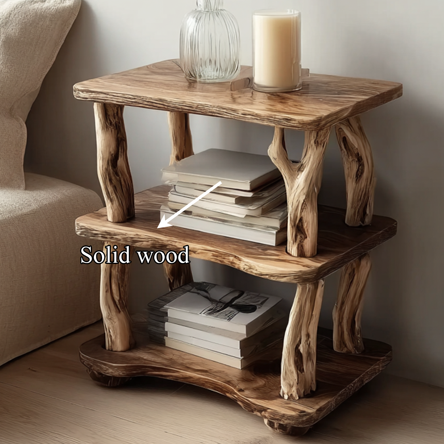 Rustic Nightstand Bedroom SINLSABT003