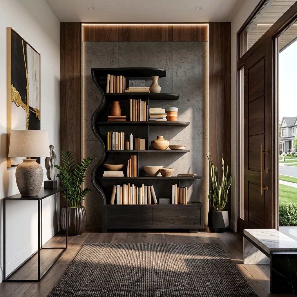 Contemporary Natural Wood Bookshelf For Interior Space RTTHTTBS121