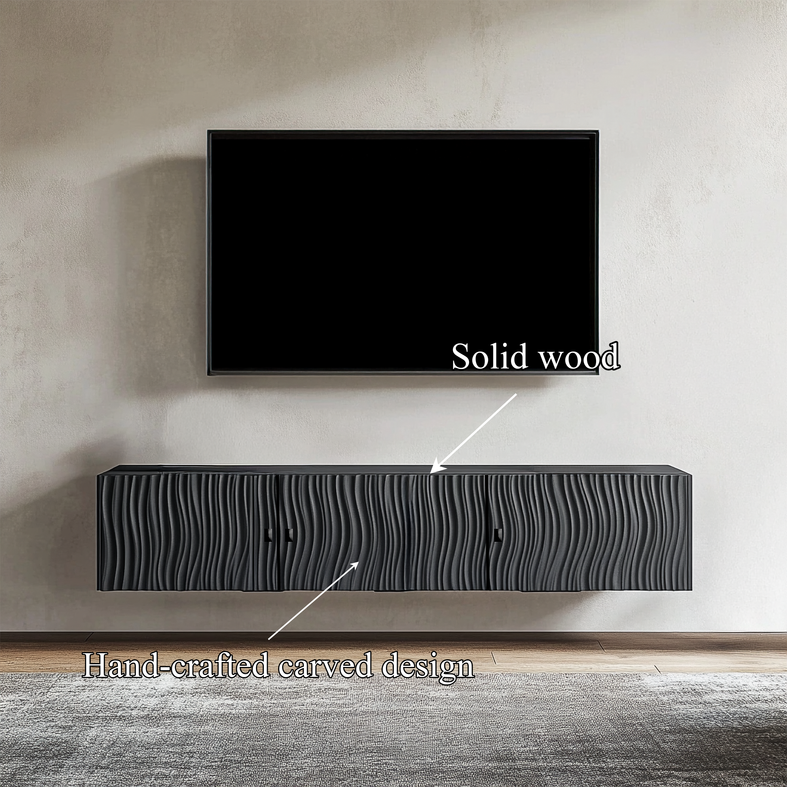 Contemporary Wall Cabinet TV Stand Living Room And Entertainment Room SINLSASC333