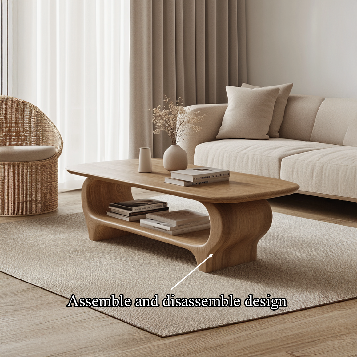 Scandinavian Modern Coffee Table Living Room Or Sitting Room SINLSACF223