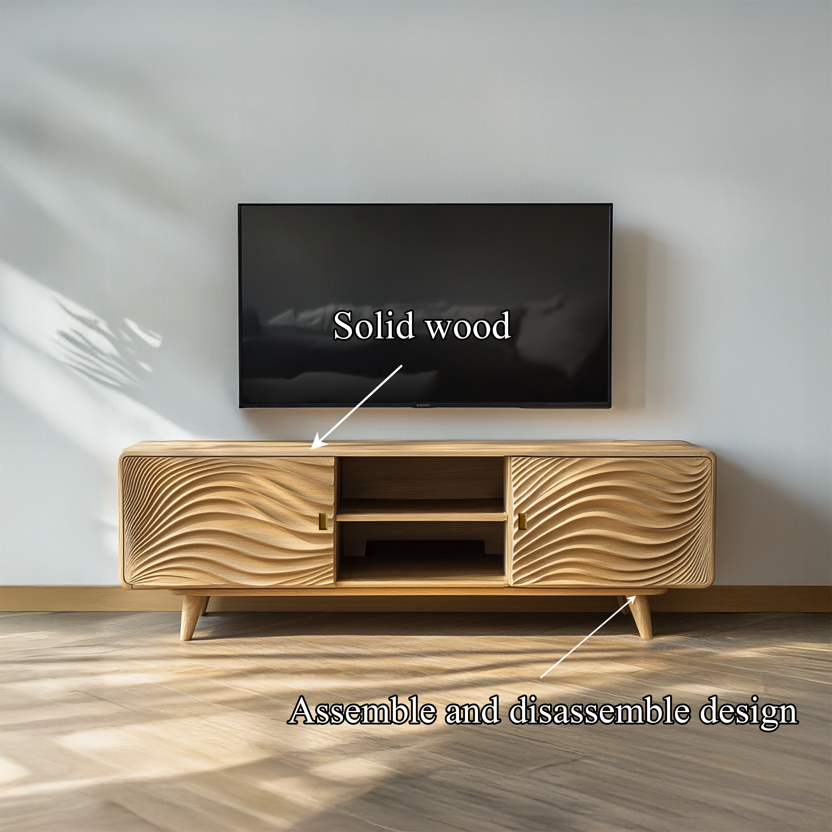 Scandinavian Modern TV Stand Living Room And Morning Room SINLSASC344