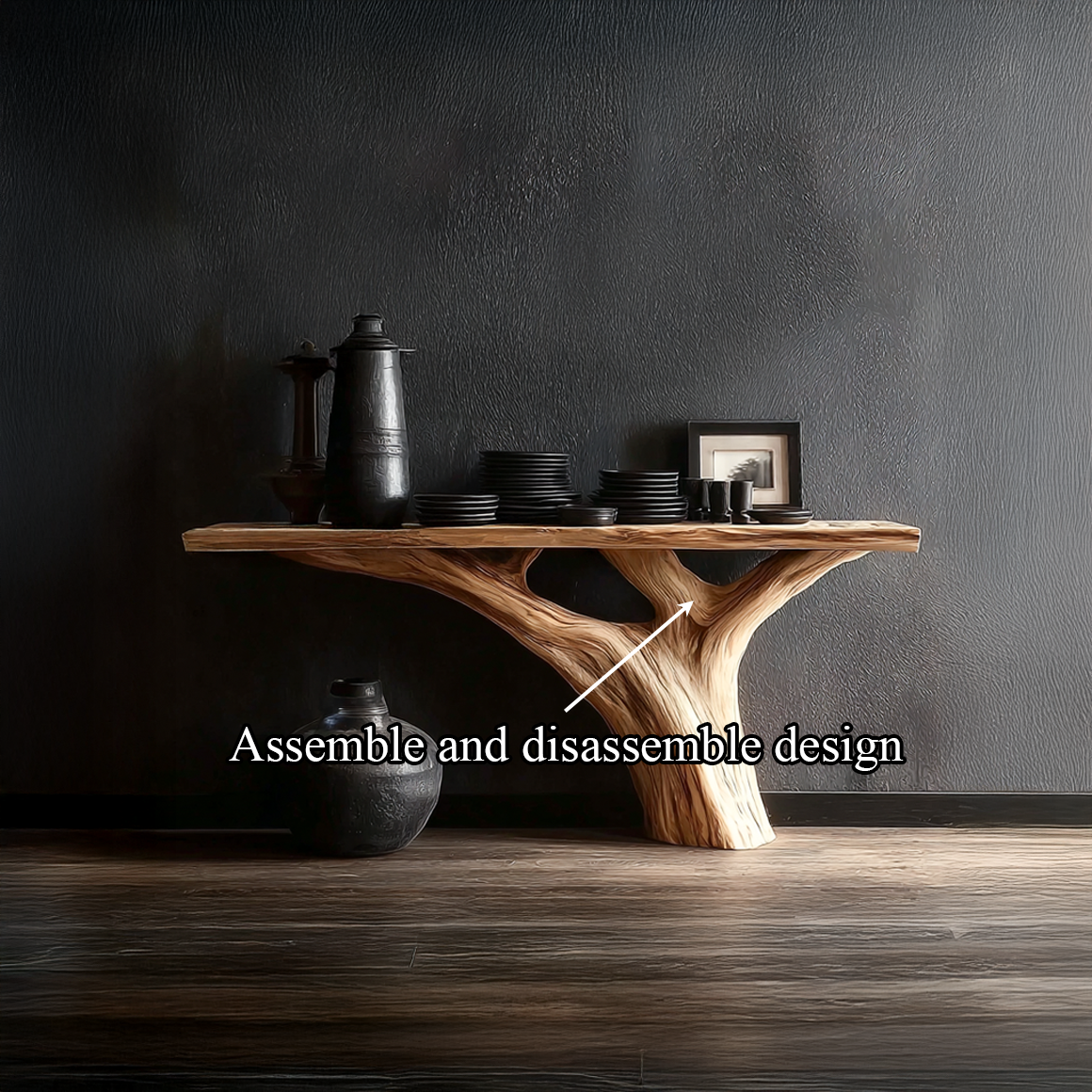 Rustic Tree Console Table Accent Hallway Or Living Room SINLSACS267