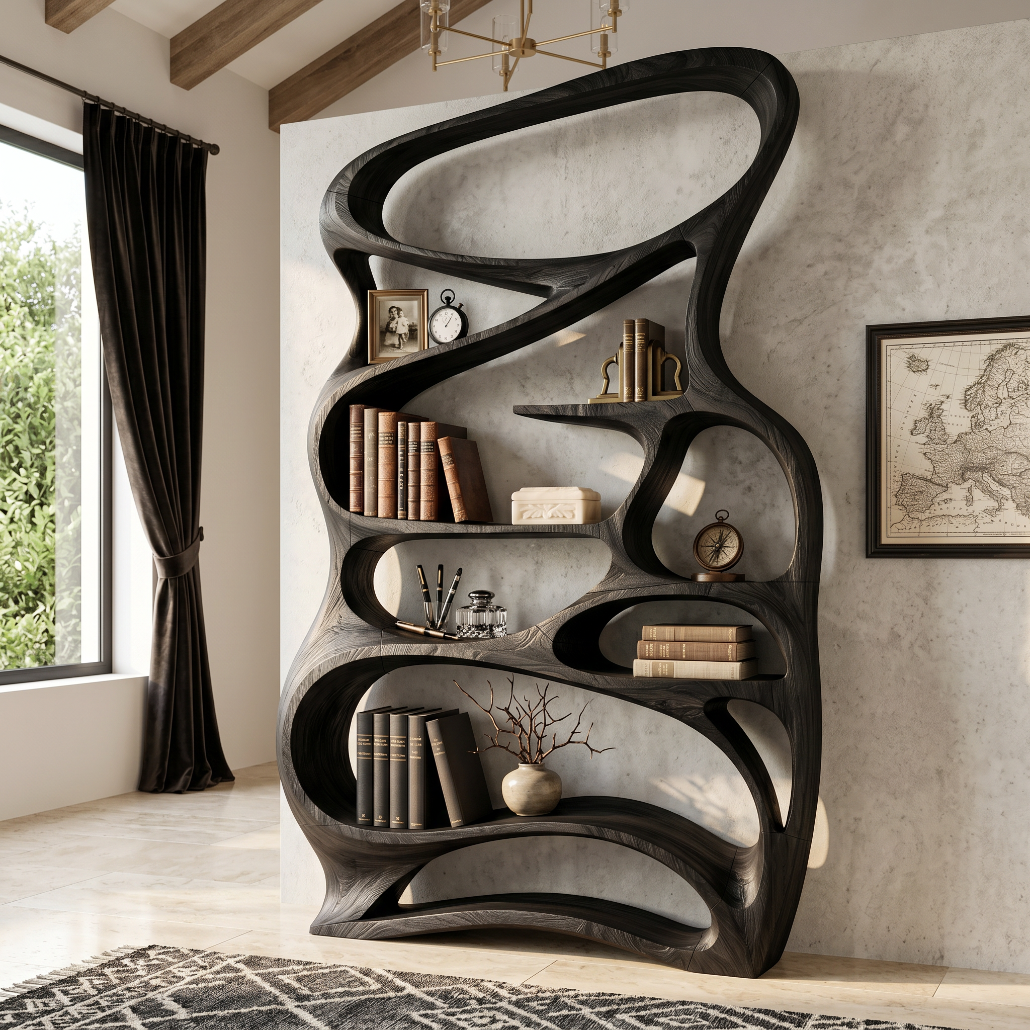 Contemporary Reading Shelf For Peaceful Reading Corner SILDTTNBS050