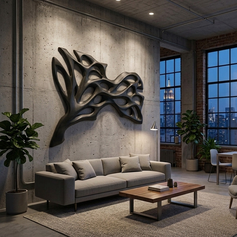 Abstract Natural Wood Wall Art For Modern Home RTTHHNWA183