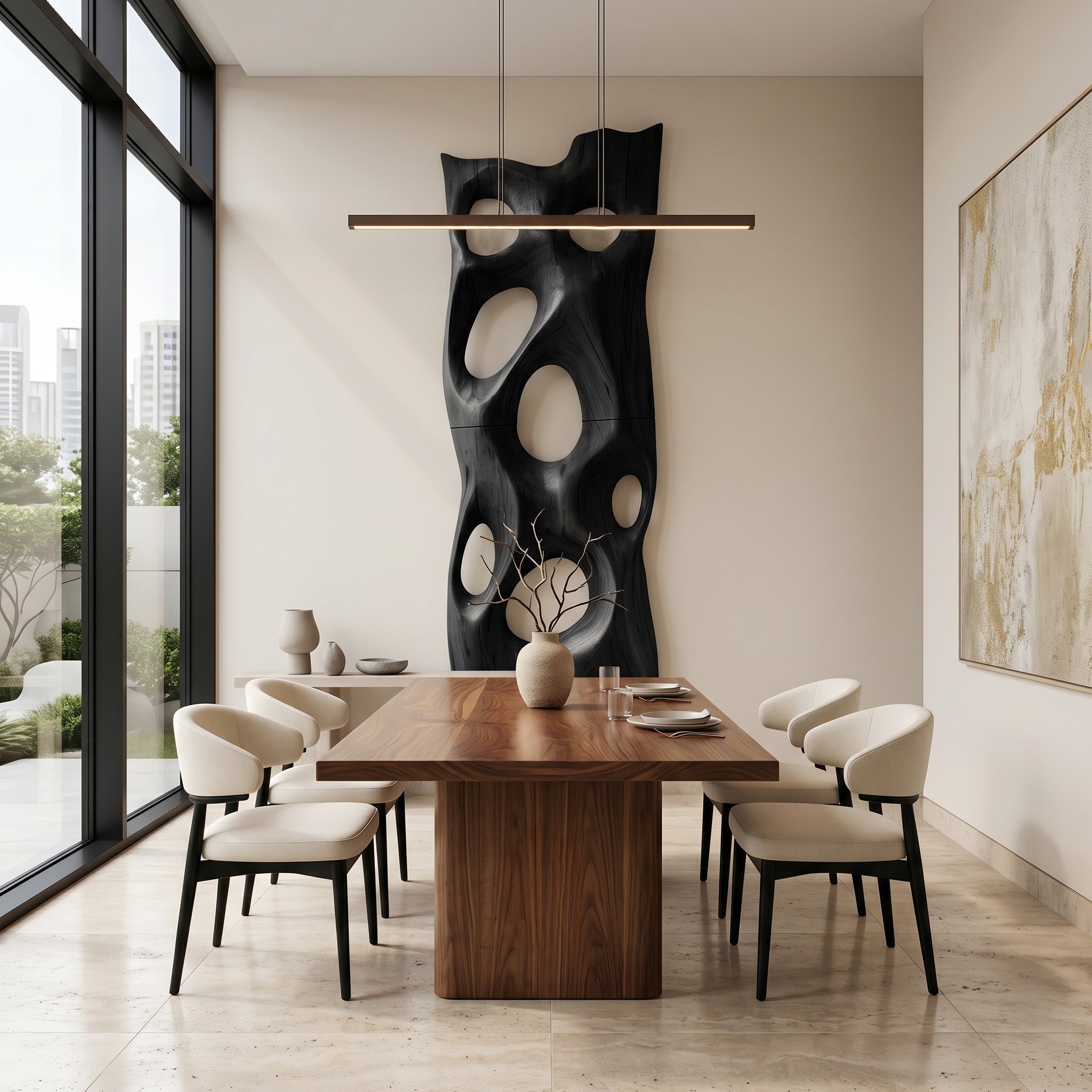 Contemporary Sculptural Wall Art With Abstract Design For Entryway SITHHNWA024
