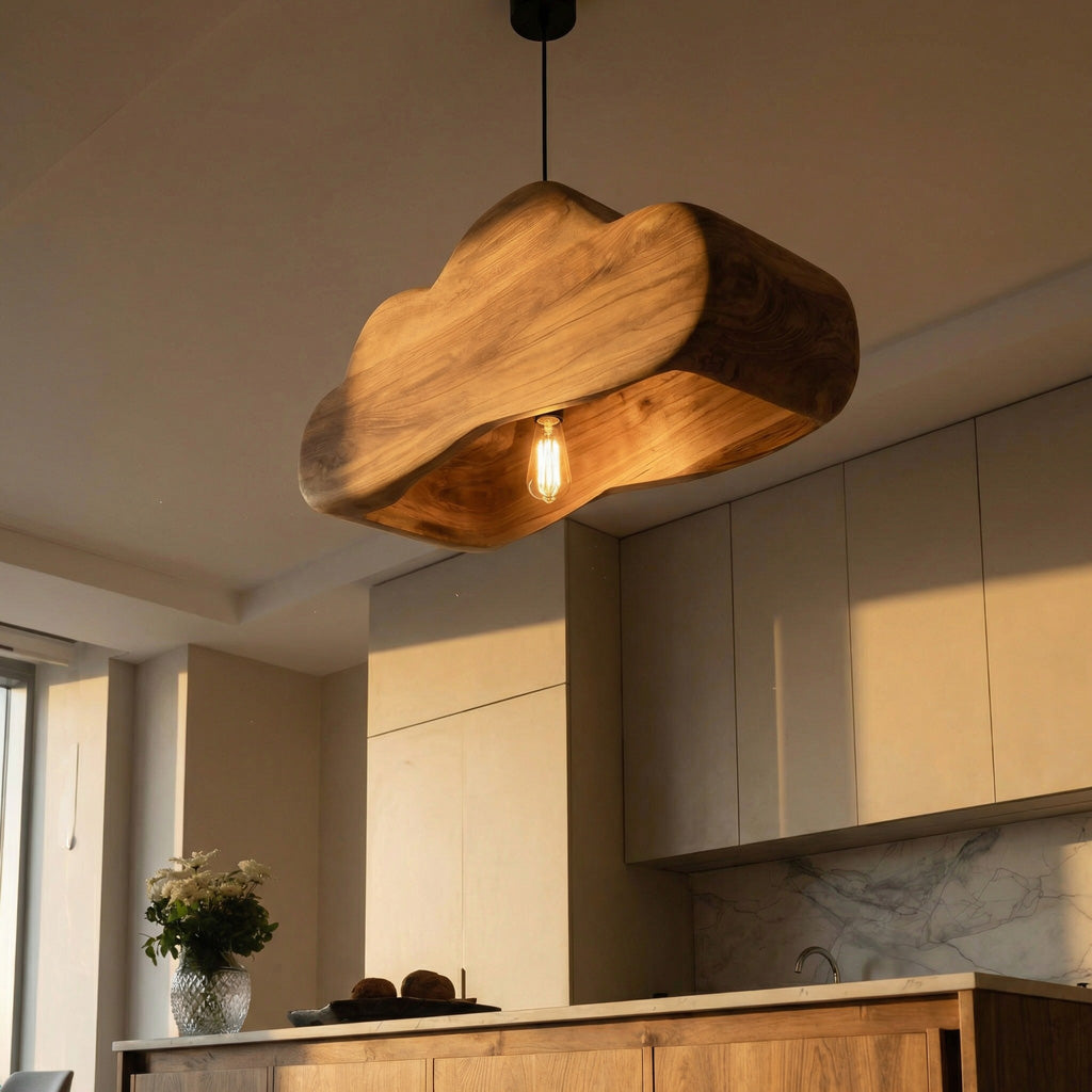 Scandinavian Wooden Pendant Light For Contemporary Kitchen Island RTTHHNLAM041
