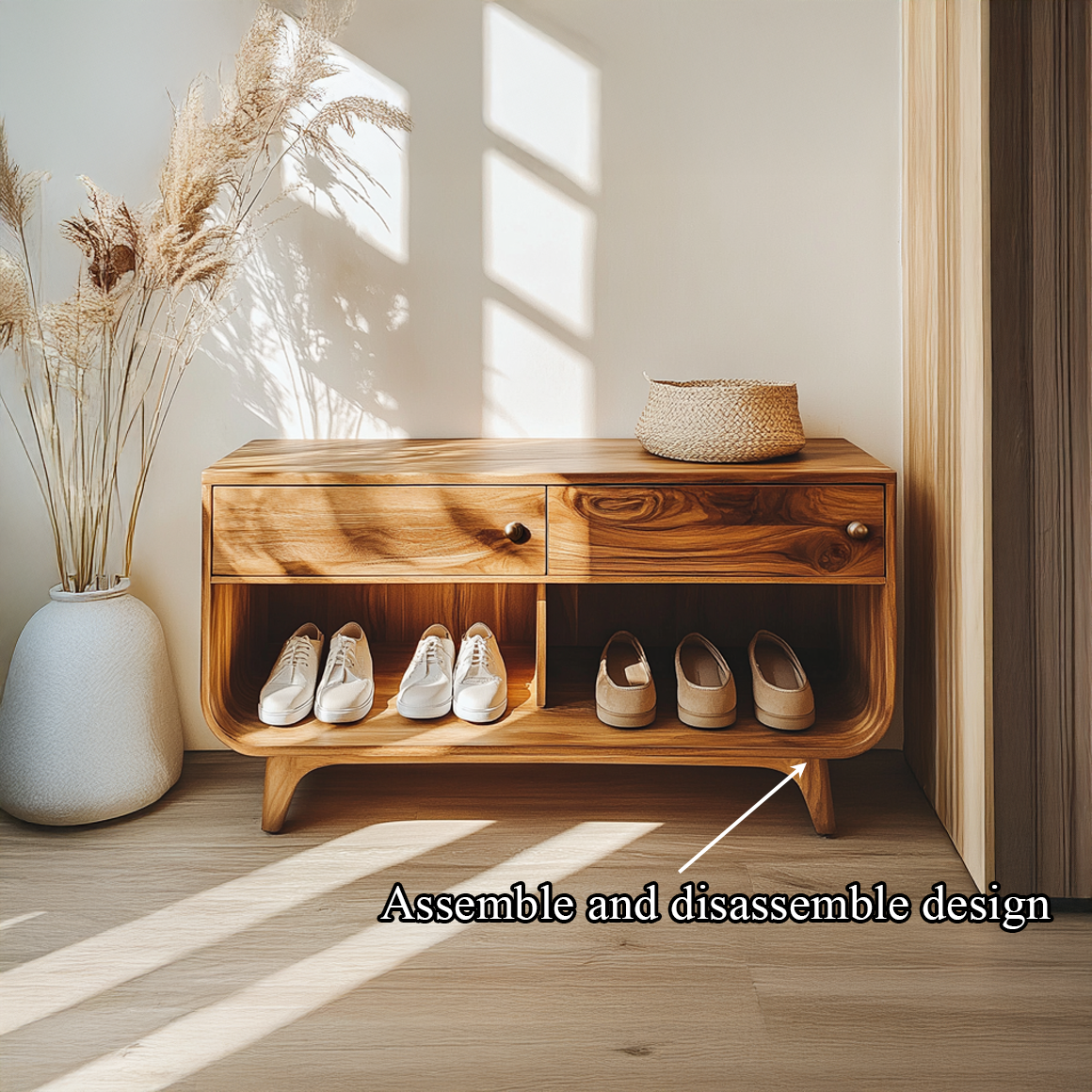 Scandinavian Functional Shoe Organizer Hallway And Bedroom SINLSASB072