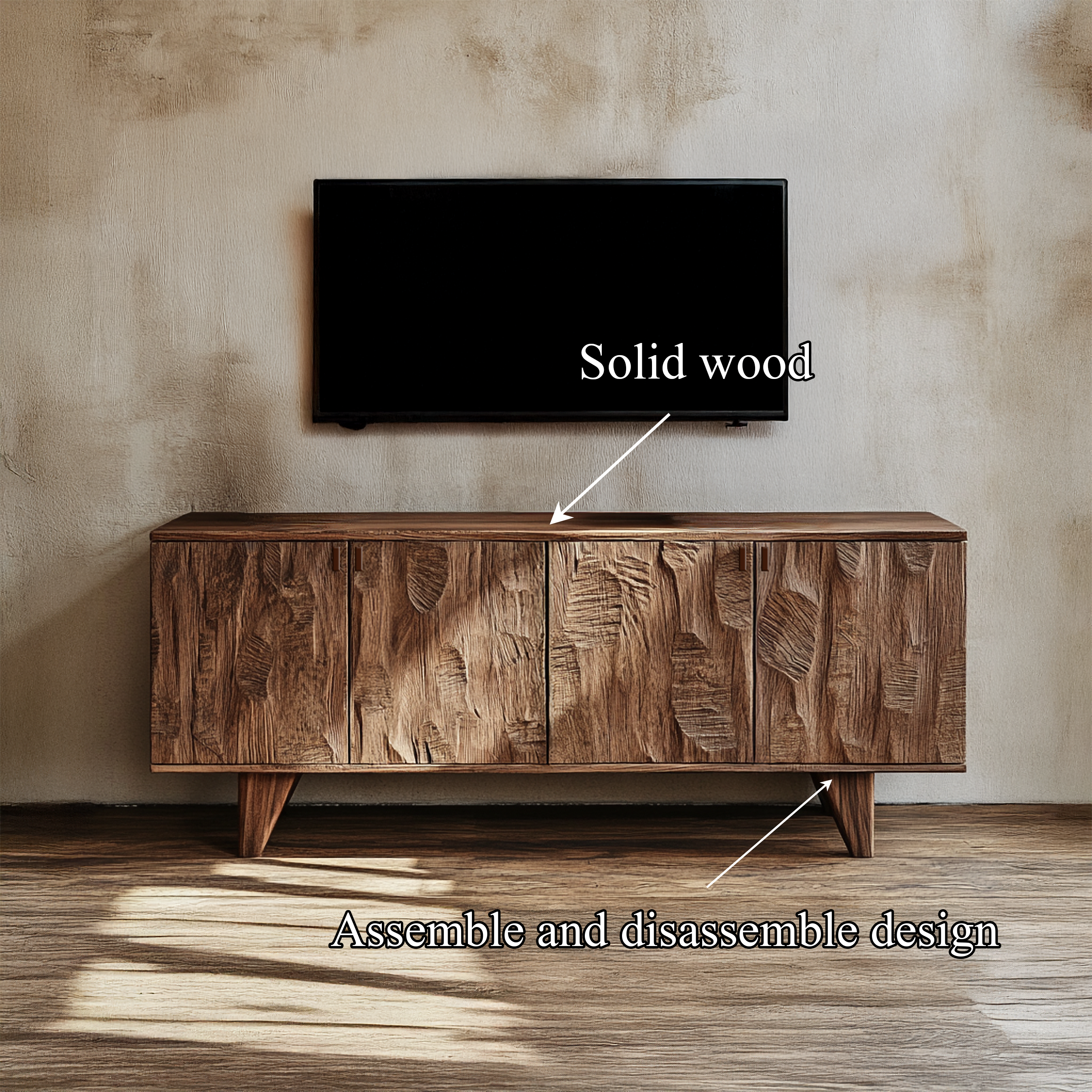 Rustic Sideboard Cabinet For Living Room SINLSASC434