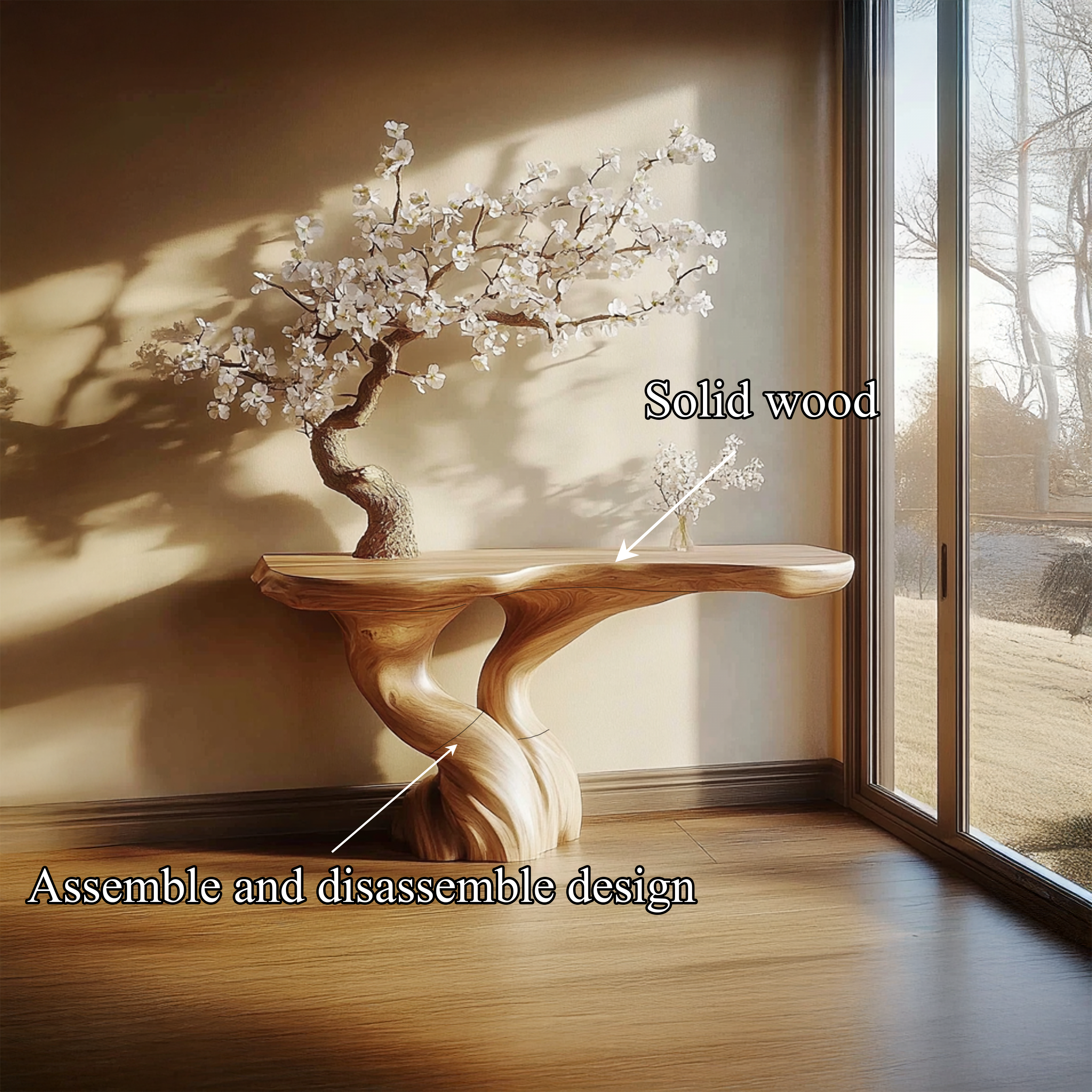 Rustic Accent Console Table Entryway And Living Room SINLSACS277