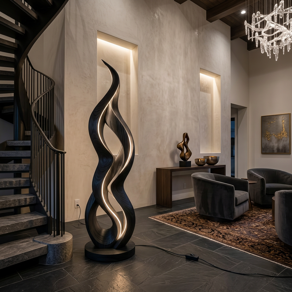 Minimalist Halo Floor Lamp For Modern Interior SILDTTNLAM010