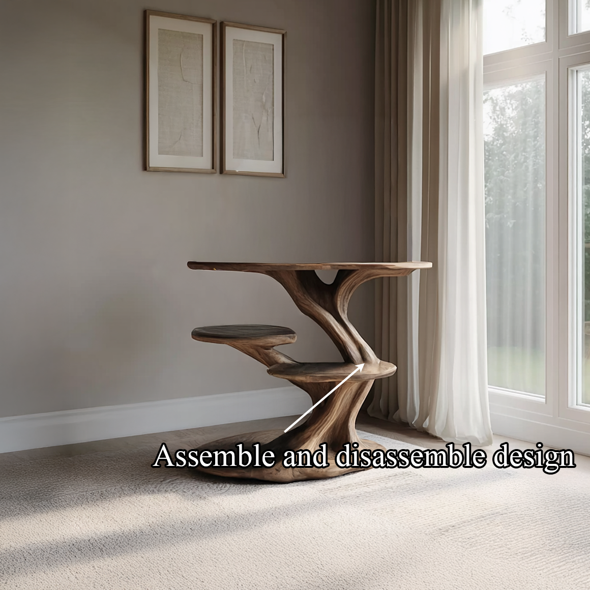 Rustic End Table Living Room And Bedroom SINLSABT092