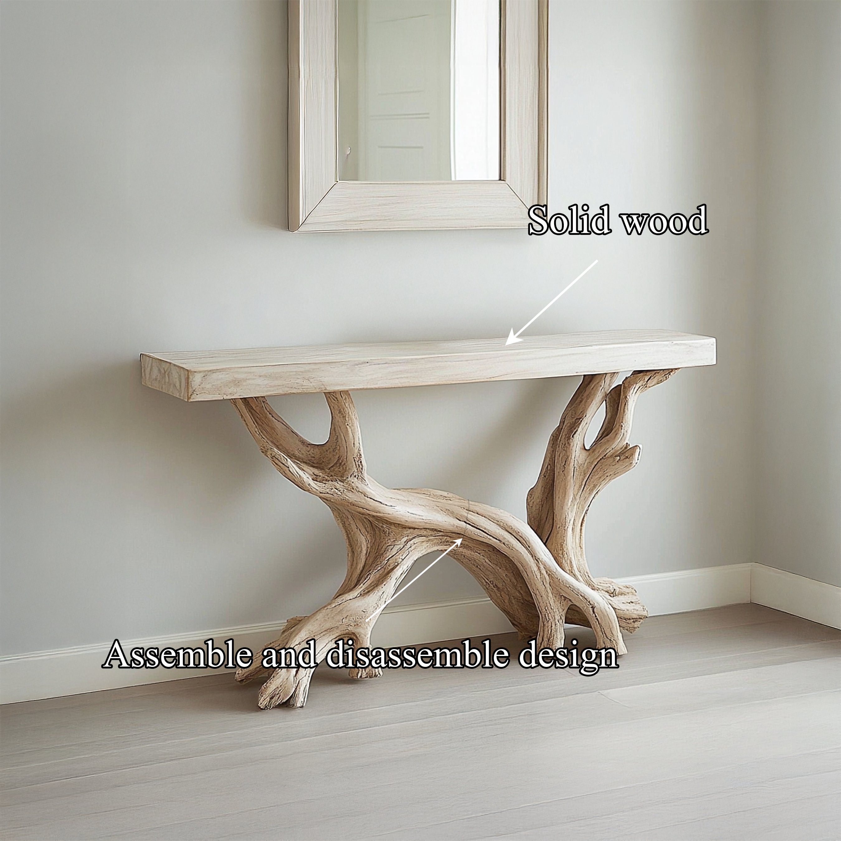 Rustic Coastal Console Table Living Room And Hallway SINLSACS426