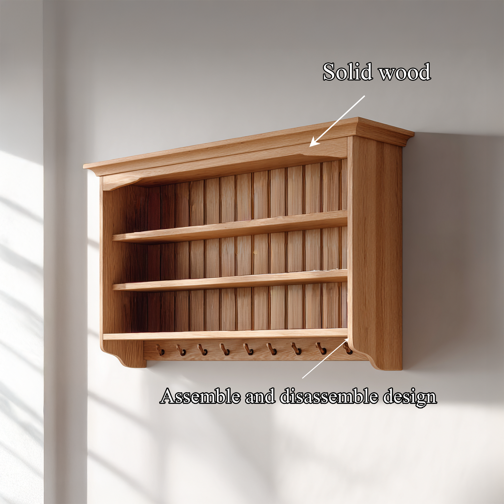 Rustic Wall Storage Cabinet For Kitchen Or Dining Room SINLSAKC010