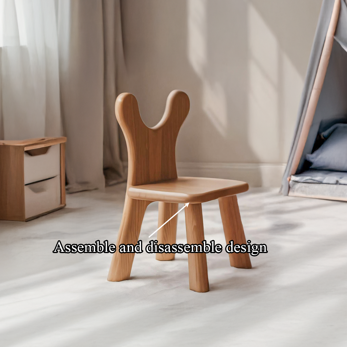 Scandinavian Minimal Kids Chair Kids Room Or Lounge Area SINLSAWC023