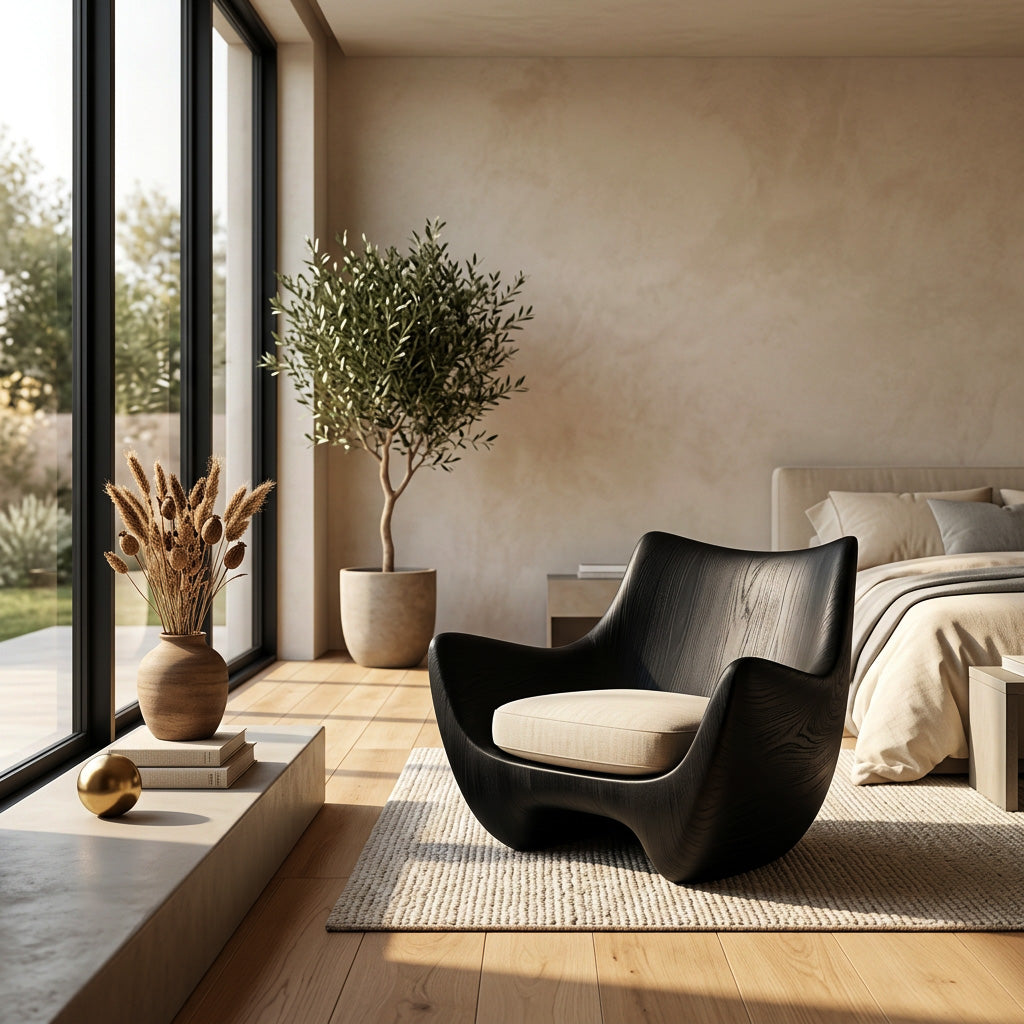 Organic Natural Wood Chair For Living Room RTTHHNCHR152