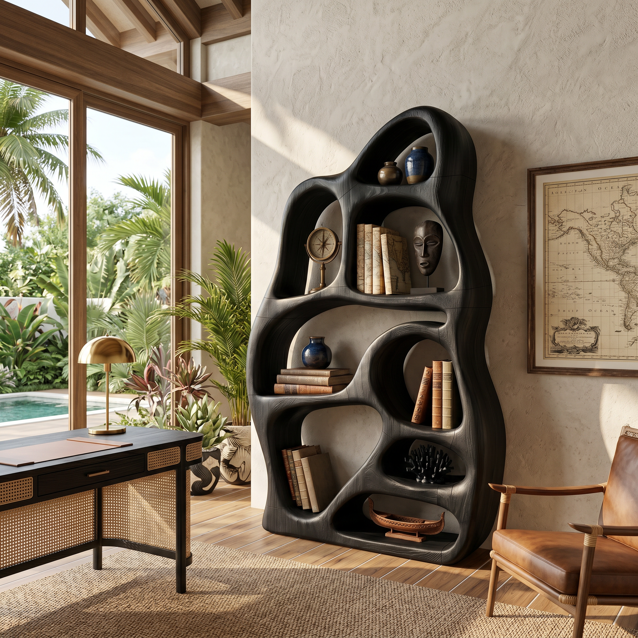 Minimalist Display Bookcase For Contemporary Lounge Area SILDTTNBS038
