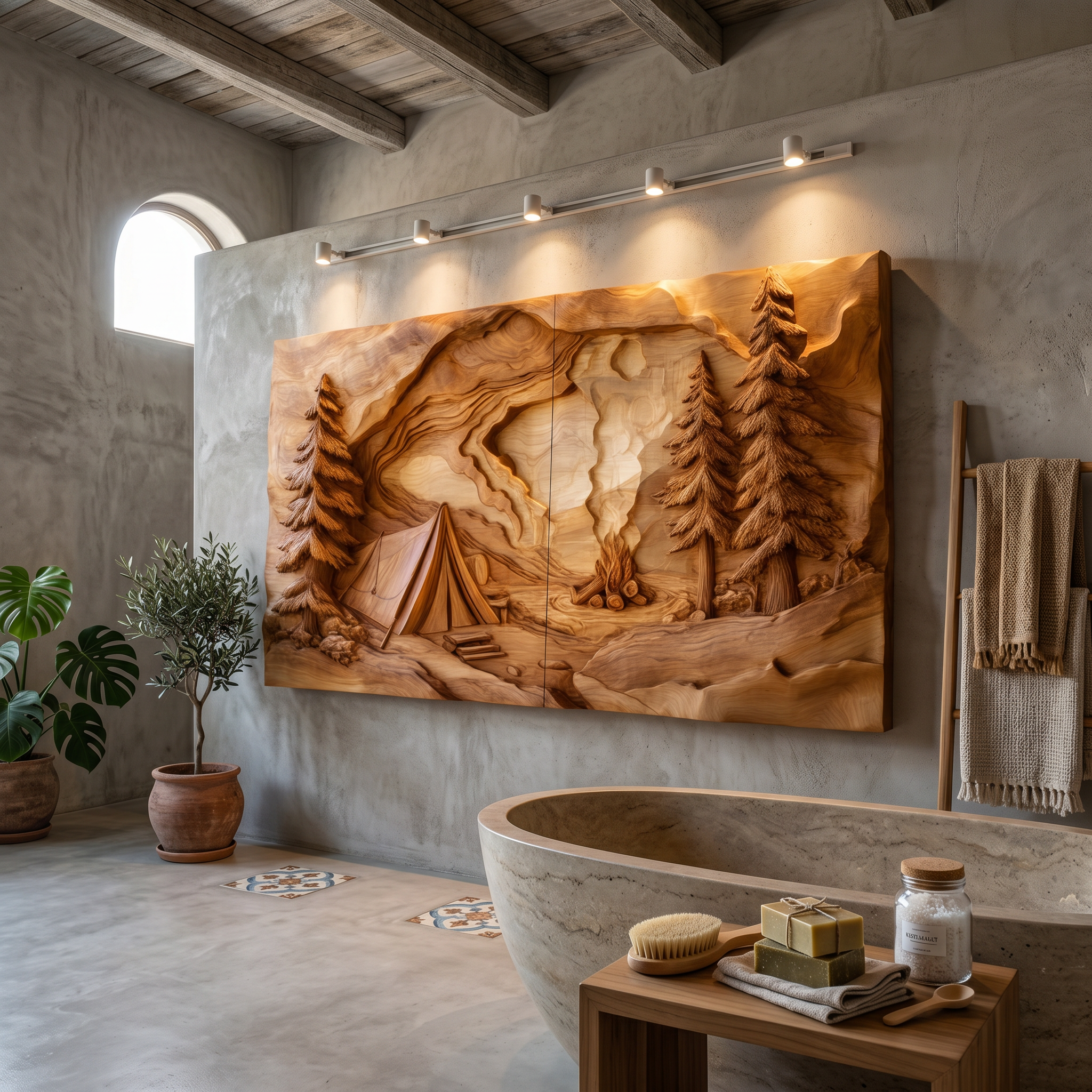 Nature Inspired Forest Wood Wall Art For Rustic Cabin Interior Decor SILDTTRWA093