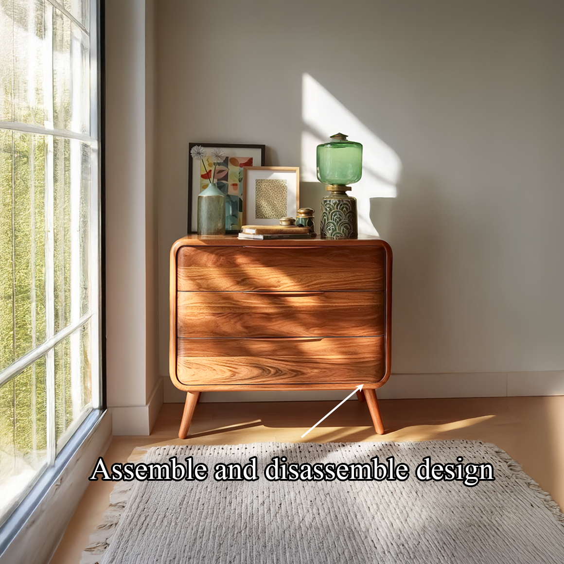 Mid Century Storage Cabinet Bedroom Or Living Room SINLSASC148