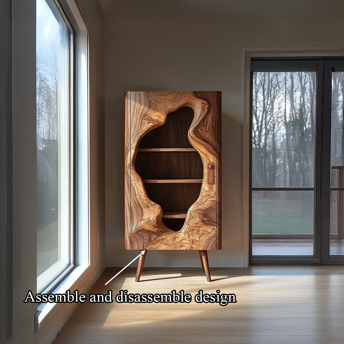 Mid Century Modern Standing Cabinet Living Room Or Studio SINLSASC247