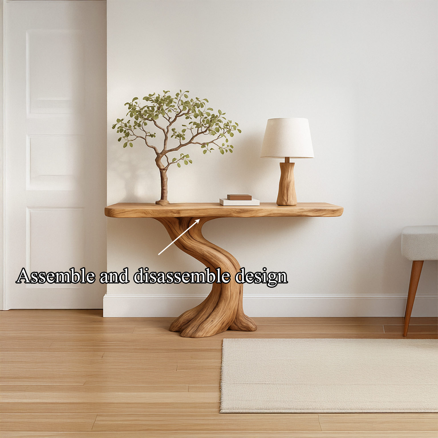 Rustic Tree Console Table Entryway Hall SINLSACS132