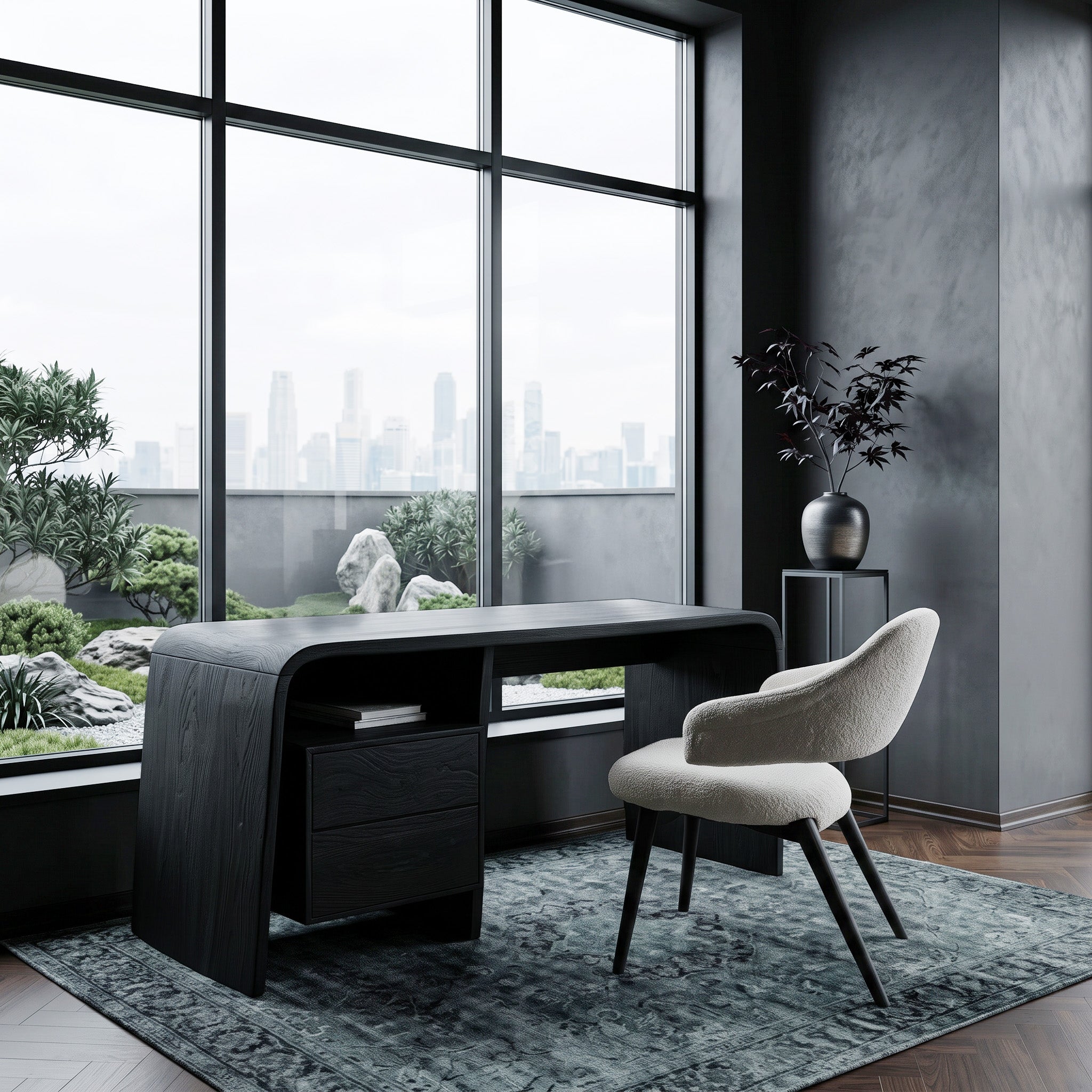 Modern Writing Desk With Drawers For Workspace RTTHHNDE102