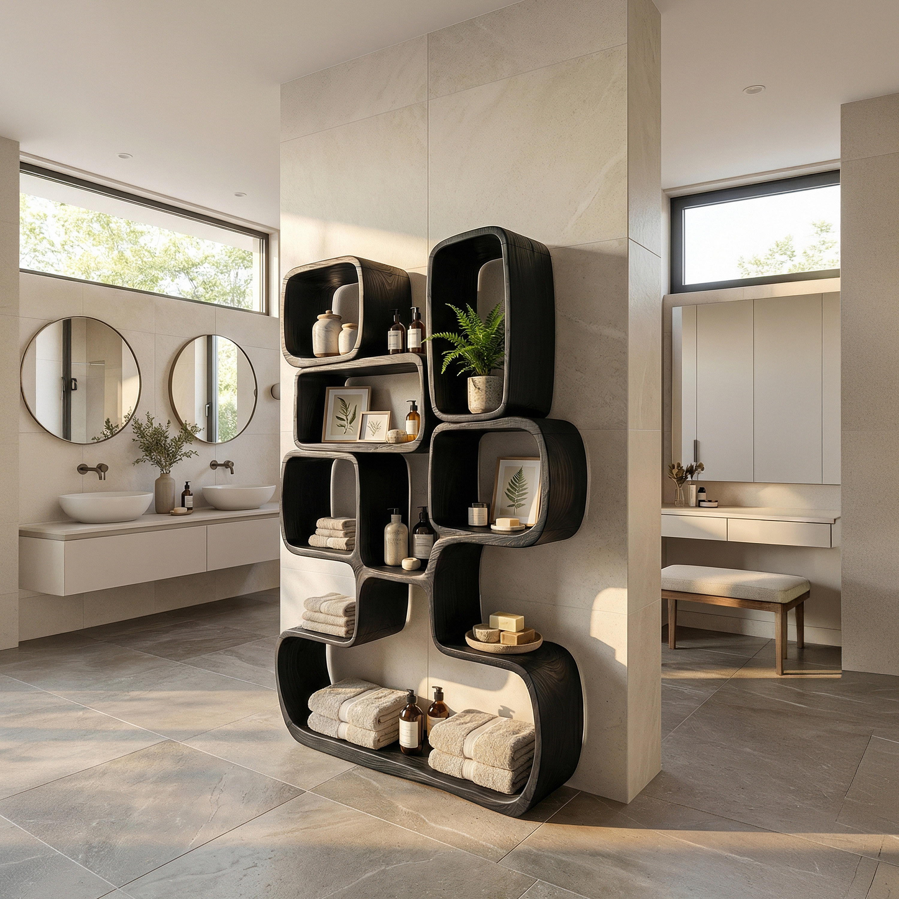 Modern Artistic Bookshelf Living Room Corner SILDTTRBS020