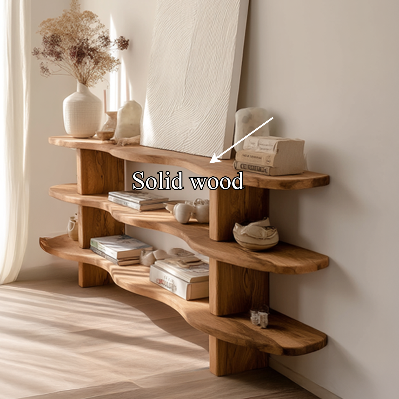 Rustic Organic Console Table Living Room Or Hallway SINLSASC092