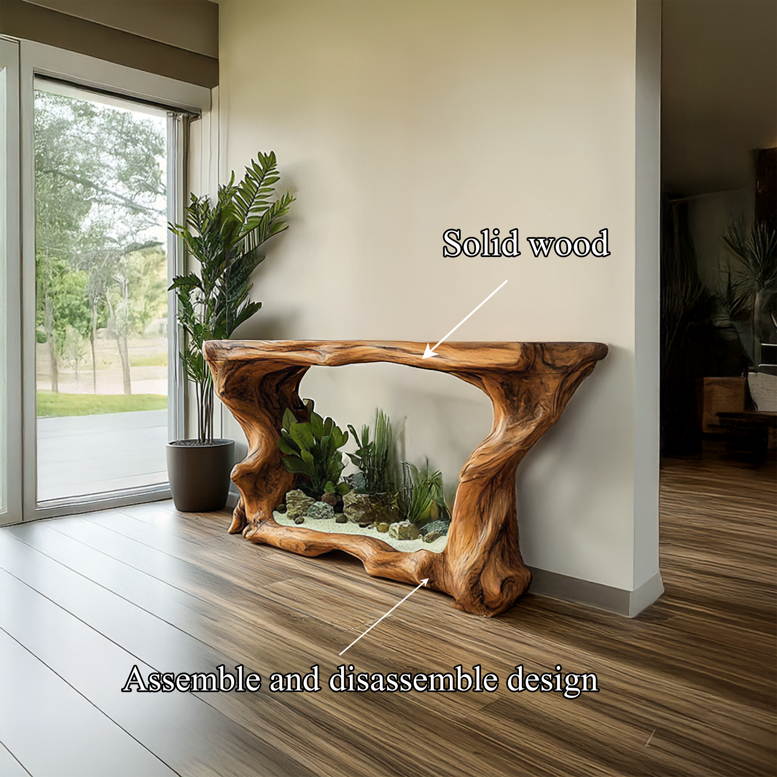 Rustic Modern Console Table Entryway SINLSACS286