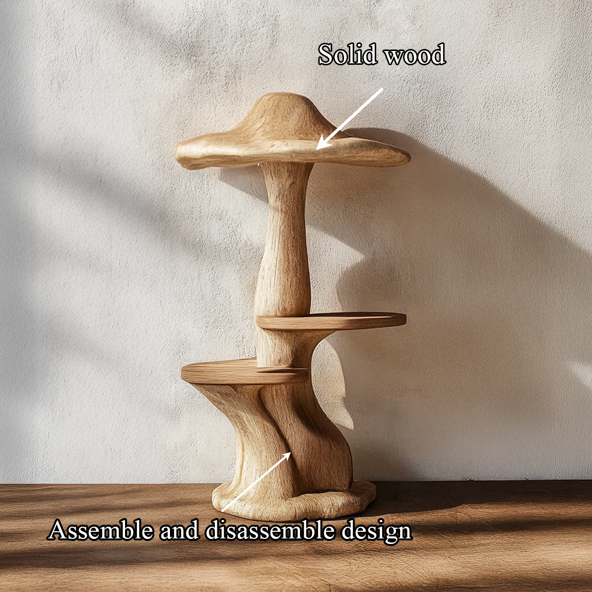 Modern Organic Mushroom Shelf For Living Room or Bedroom SINLSABT209