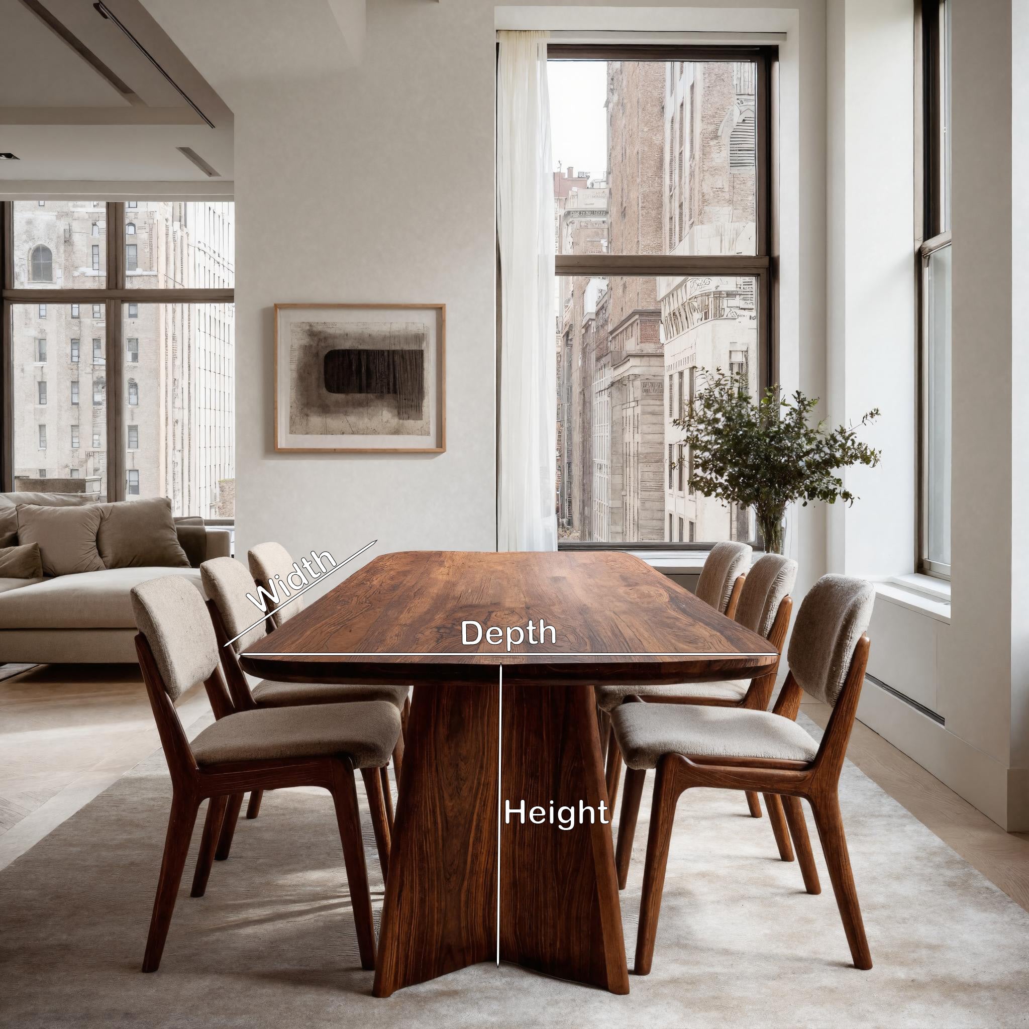 Modern Sculptural Dining Table For Dining Room RTTHHNDN033
