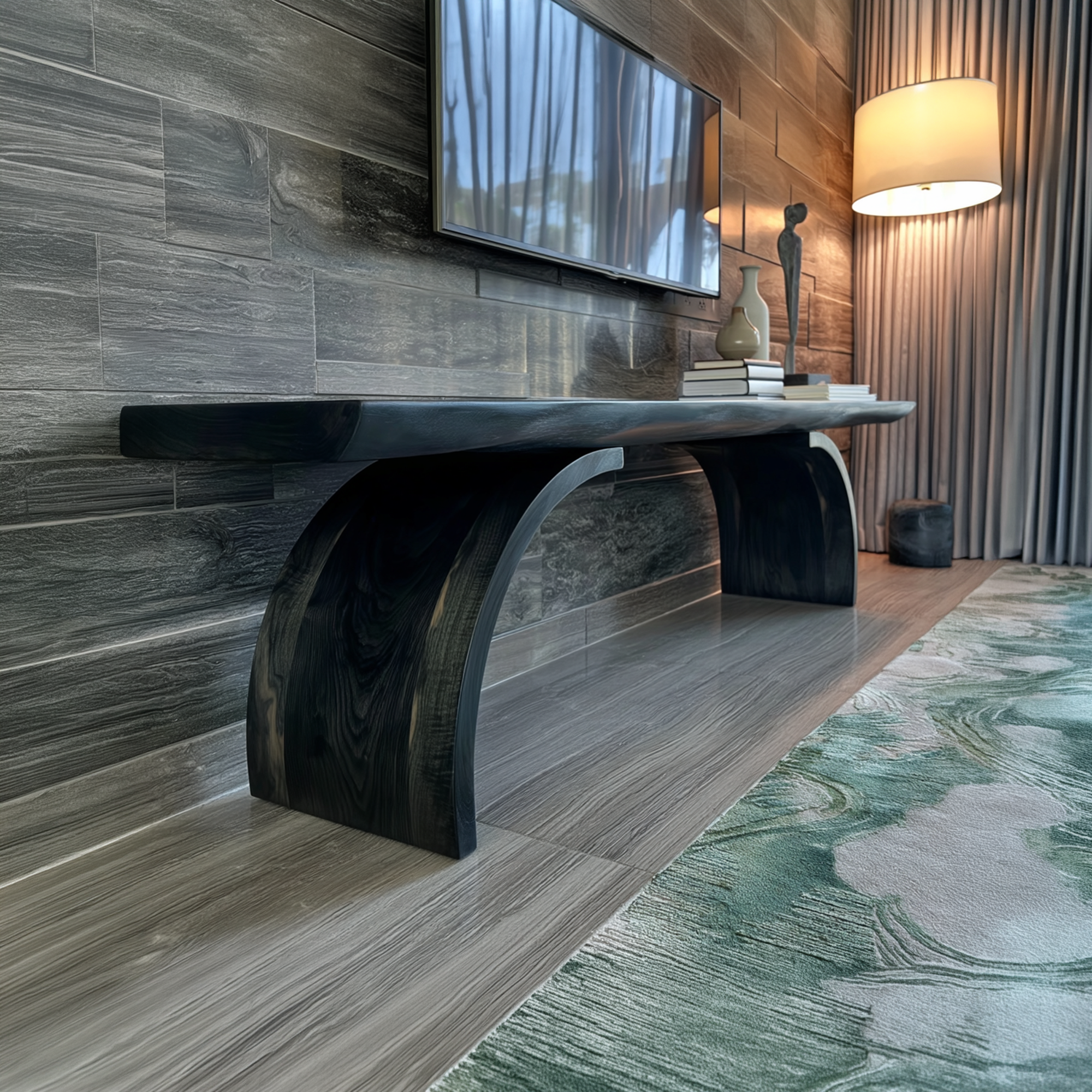 Modern Wood TV Stand Living Room SINLKITS005