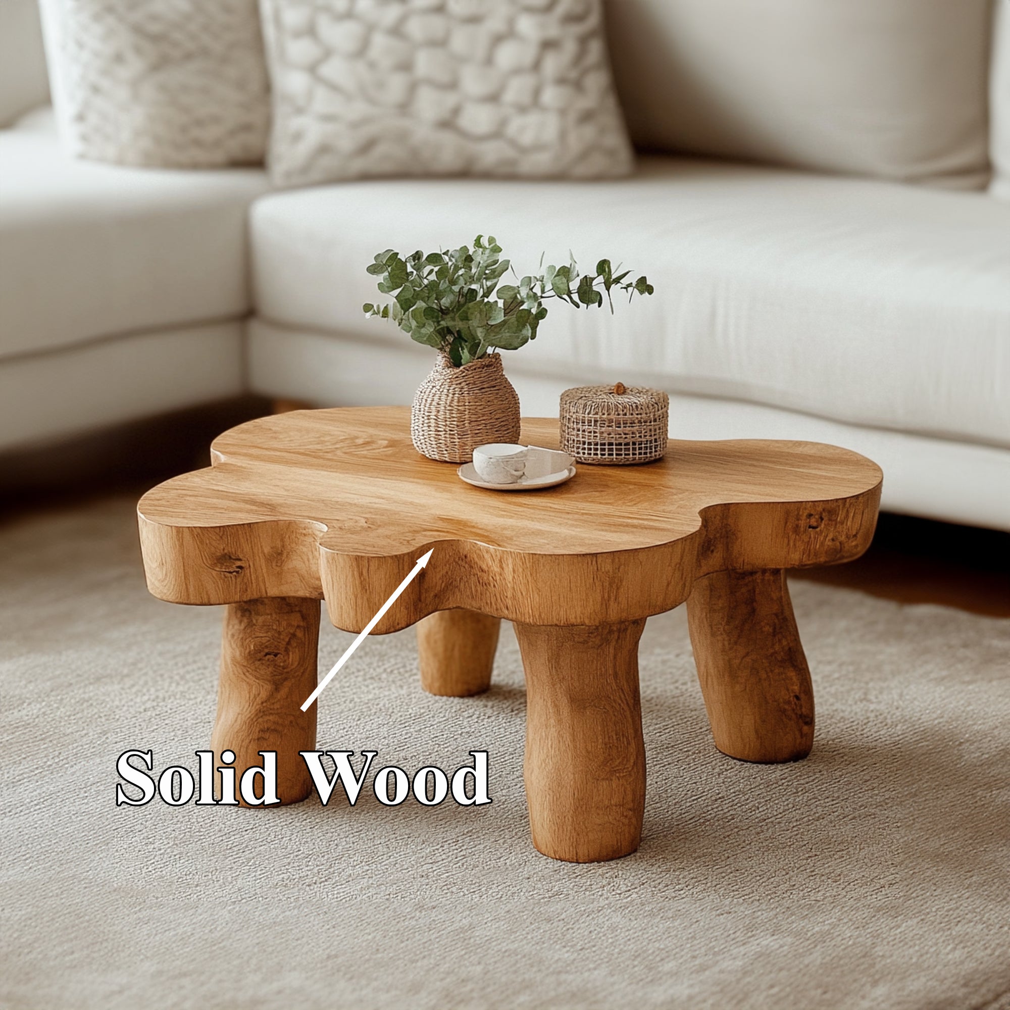 Rustic Living Edge Coffee Table For Cozy Interiors SILDTCF003