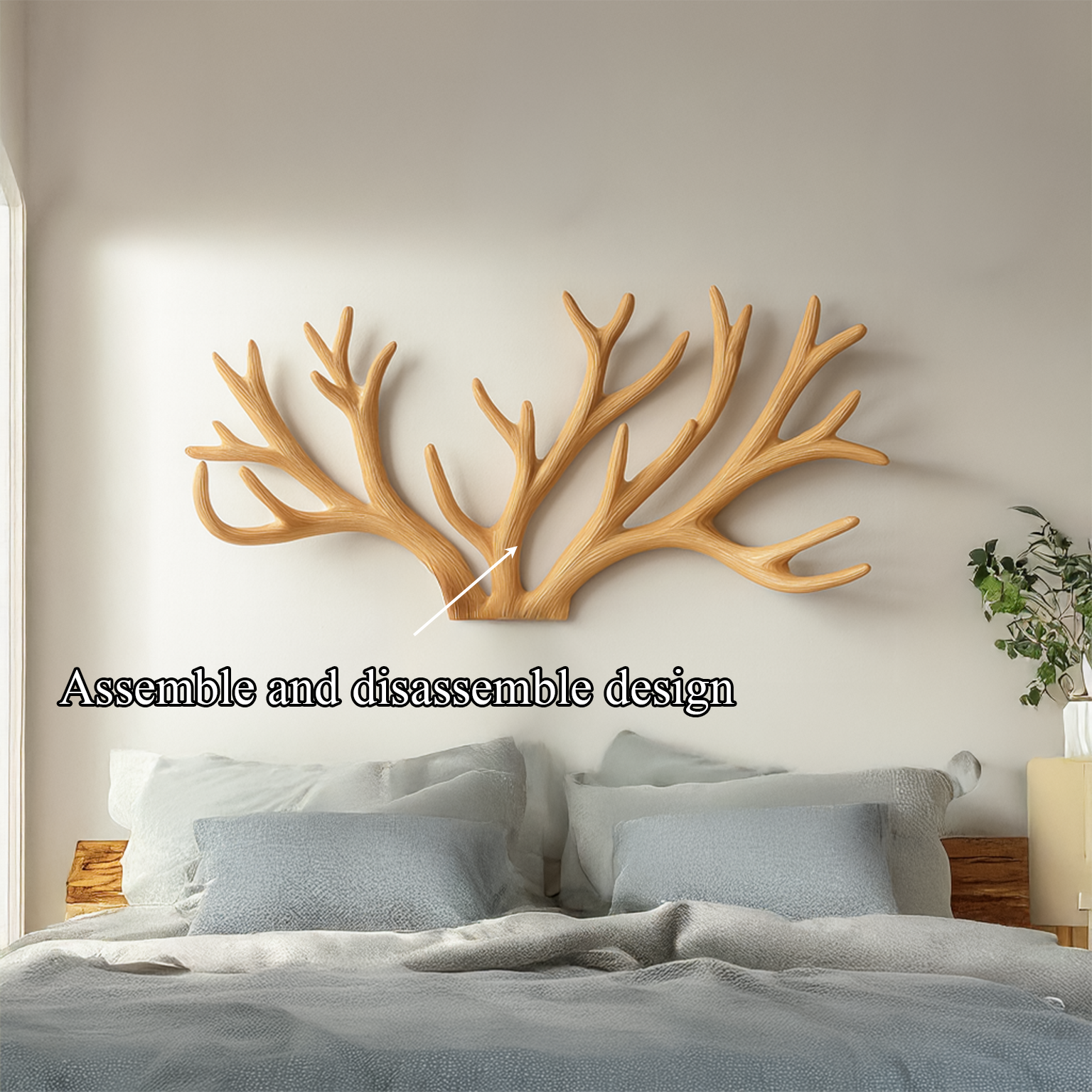 Rustic Tree Wall Panel For Bedroom And Headboard Space SINLSATBW003