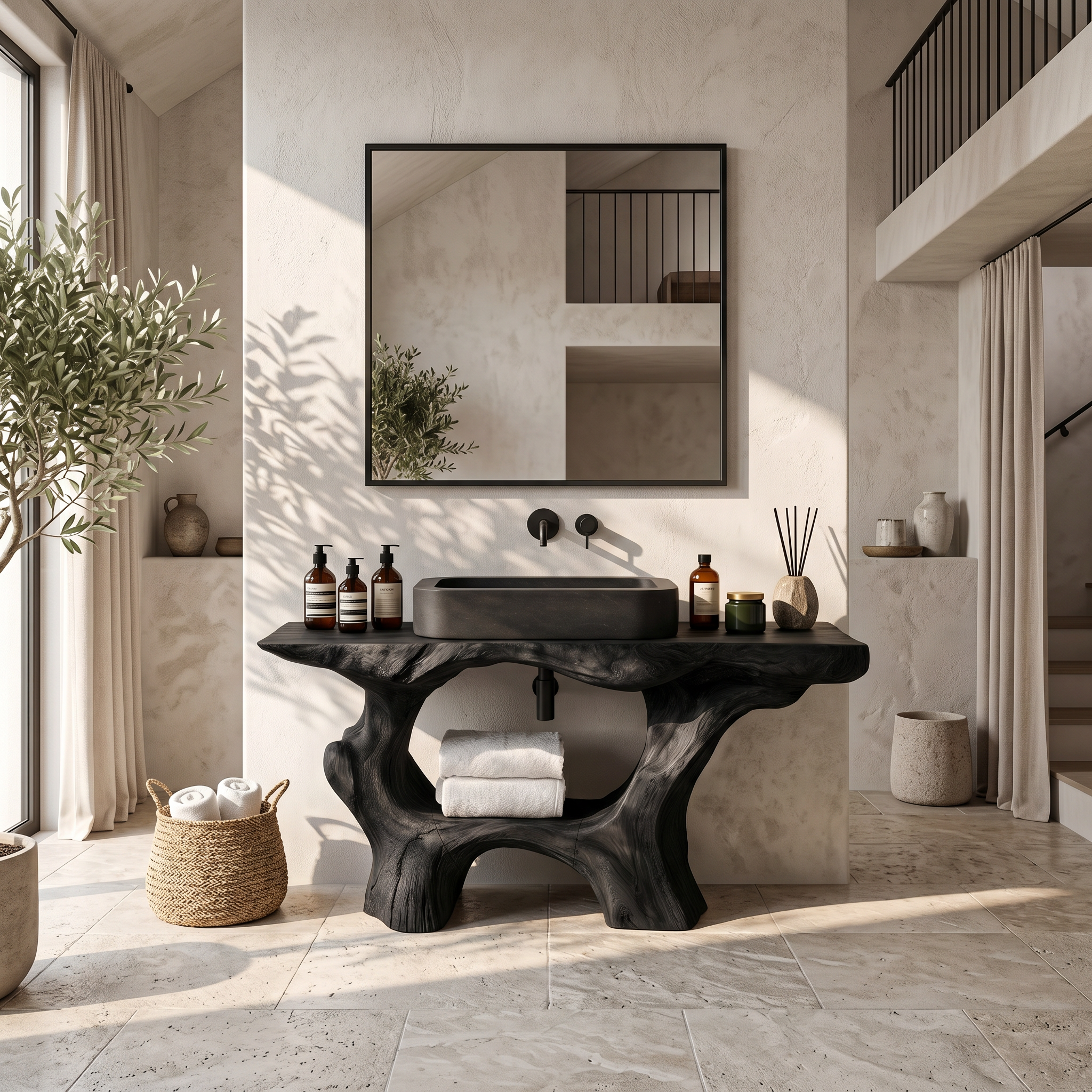Farmhouse Solid Wood Vanity For Rustic Bathroom SILDTTRBRV001