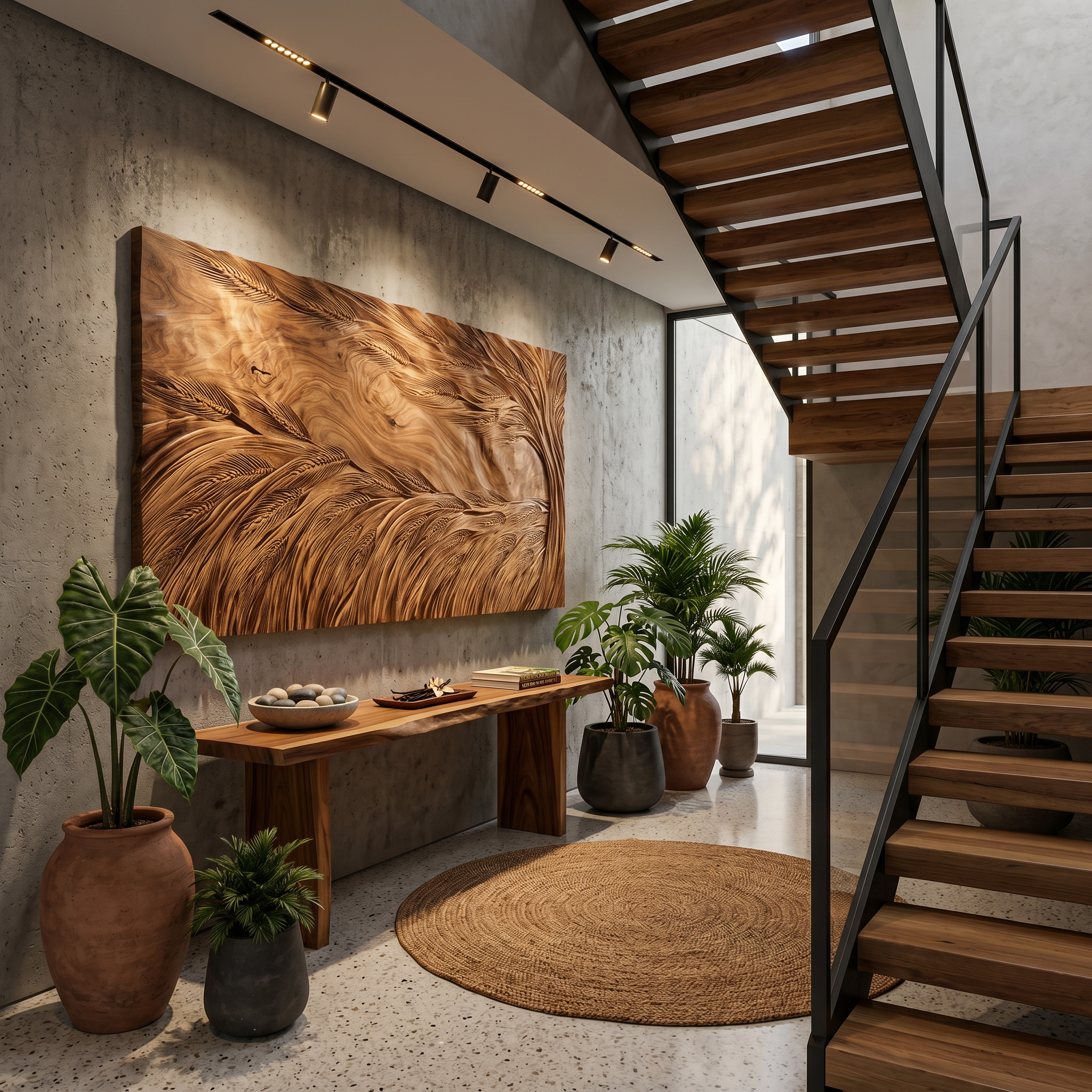 Sculptural Wall Art With Wave Texture For Living Room SILDTTRWA149