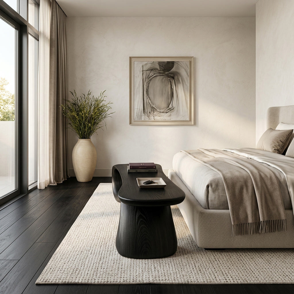 Minimalist Wooden Bench For Living Room Accent Decor RTTHHNCHR134