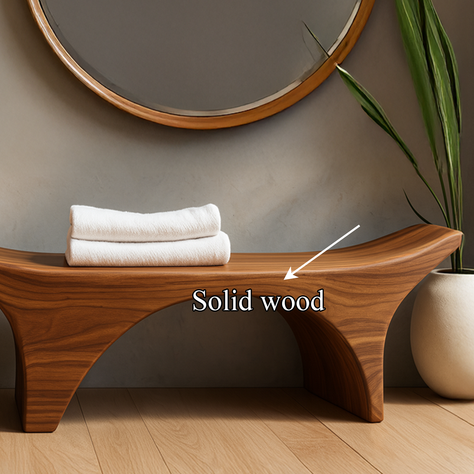 Rustic Spa Bench Bathroom Shower Seating Modern SINLSARS010