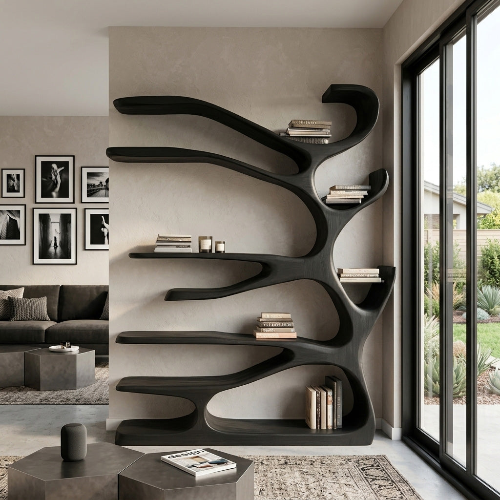 Rustic Wood Bookshelf For Home Furniture RTTHHNBS154