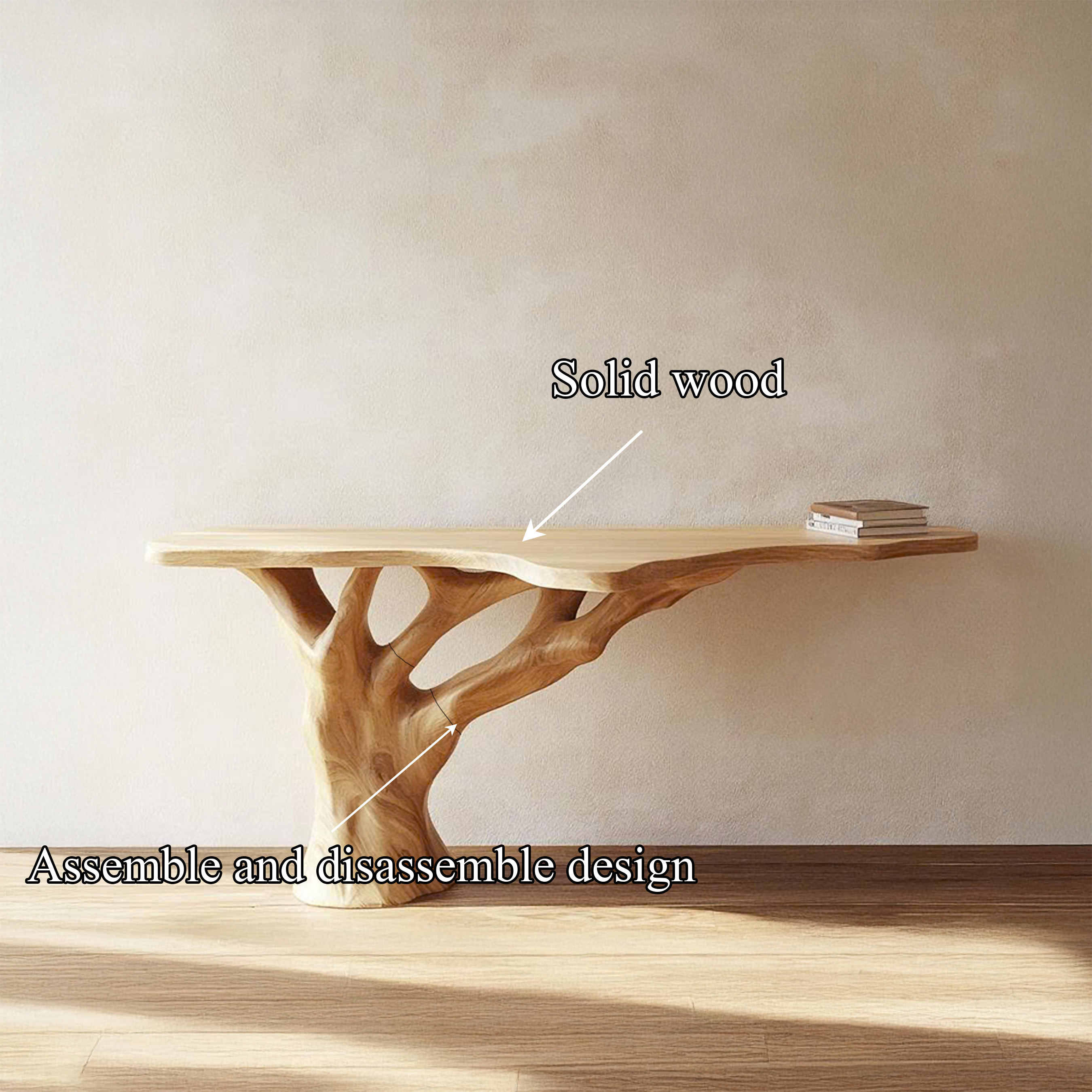 Mid Century Tree Console Table Home Entryway Decor SINLSACS390