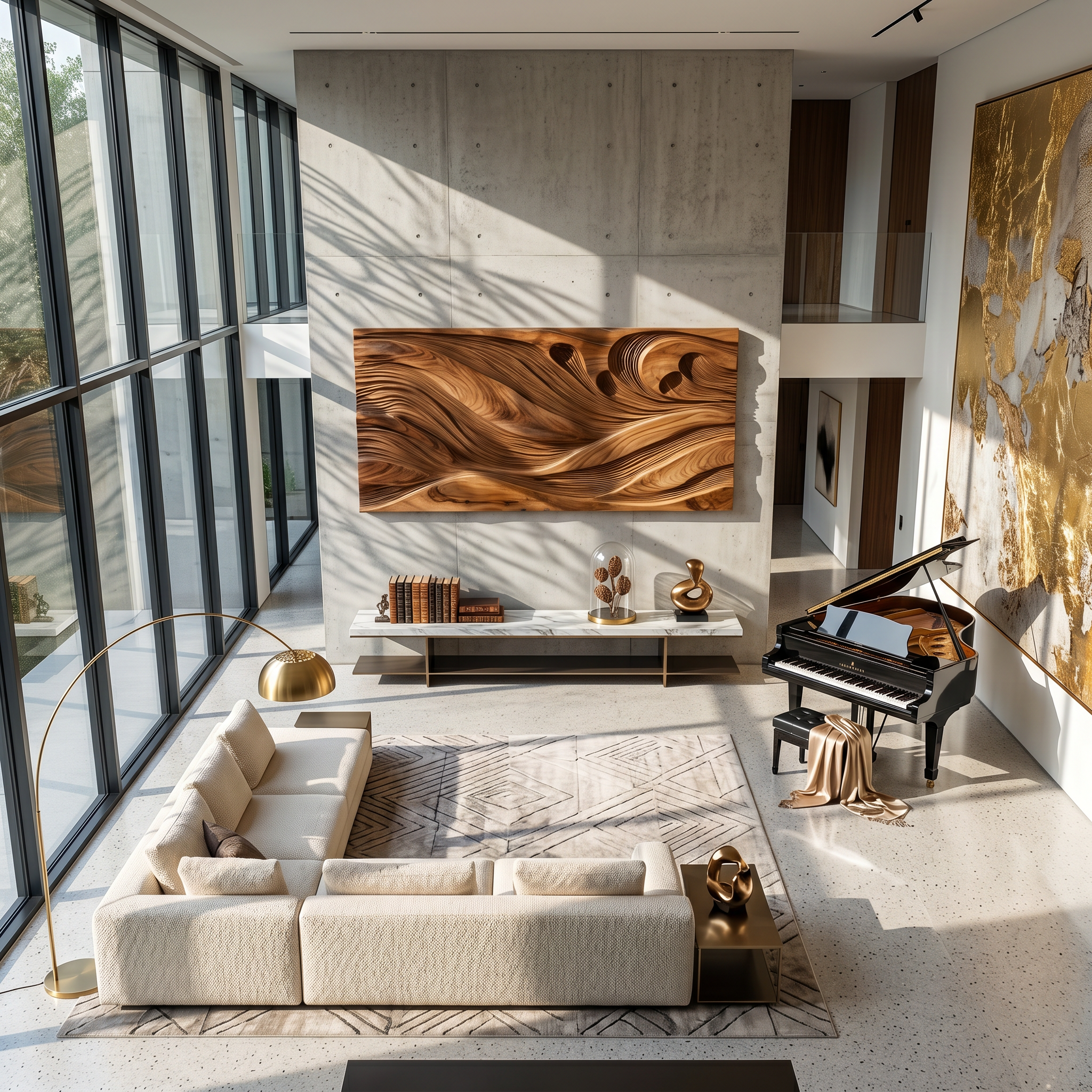 Modern Wall Art With Textured Design For Living Room SILDTTRWA131