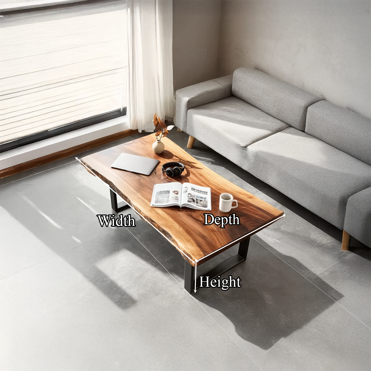 Rustic Coffee Table Living Room SINLSACF070