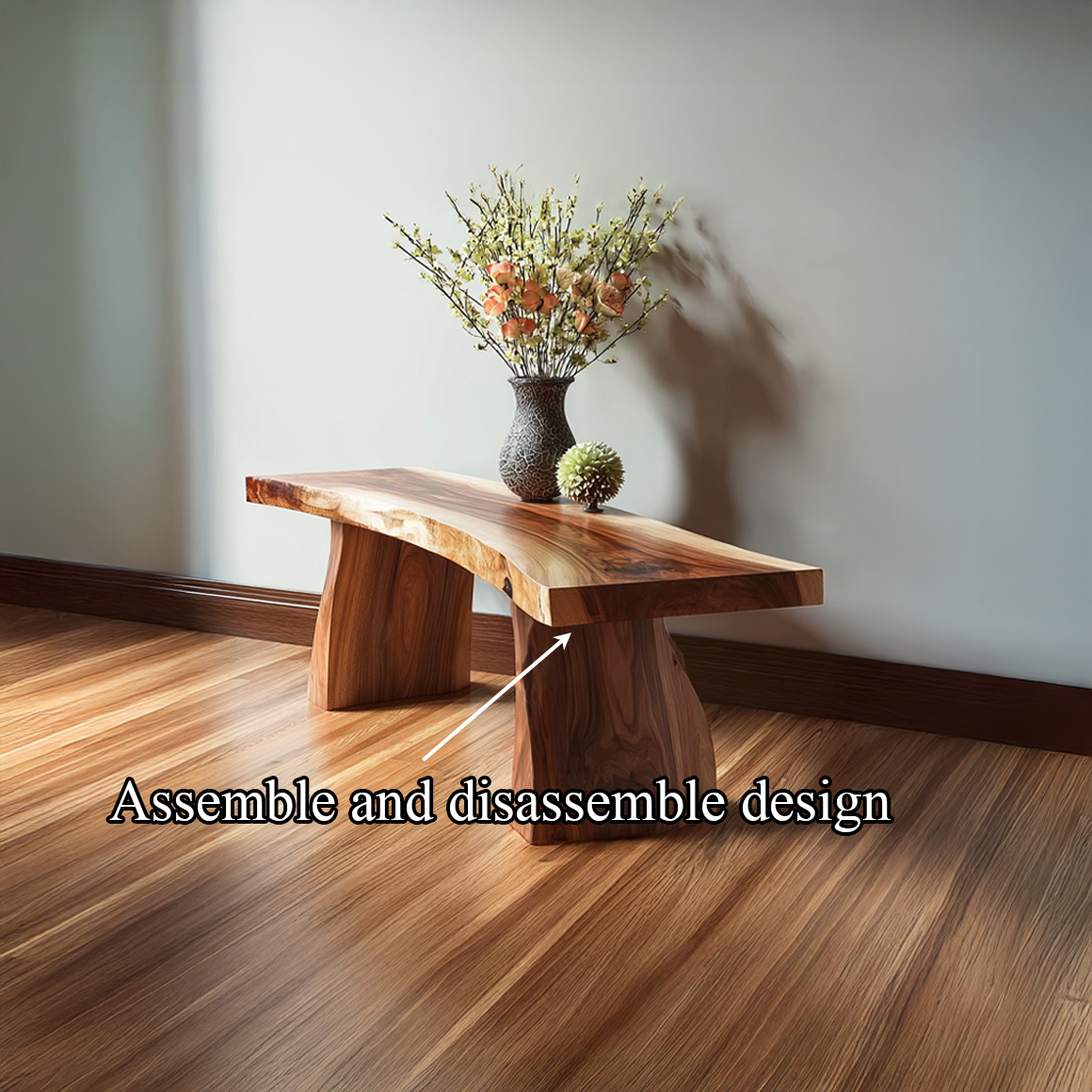 Rustic Live Edge Bench Entryway Living Room Furniture SINLSARS031