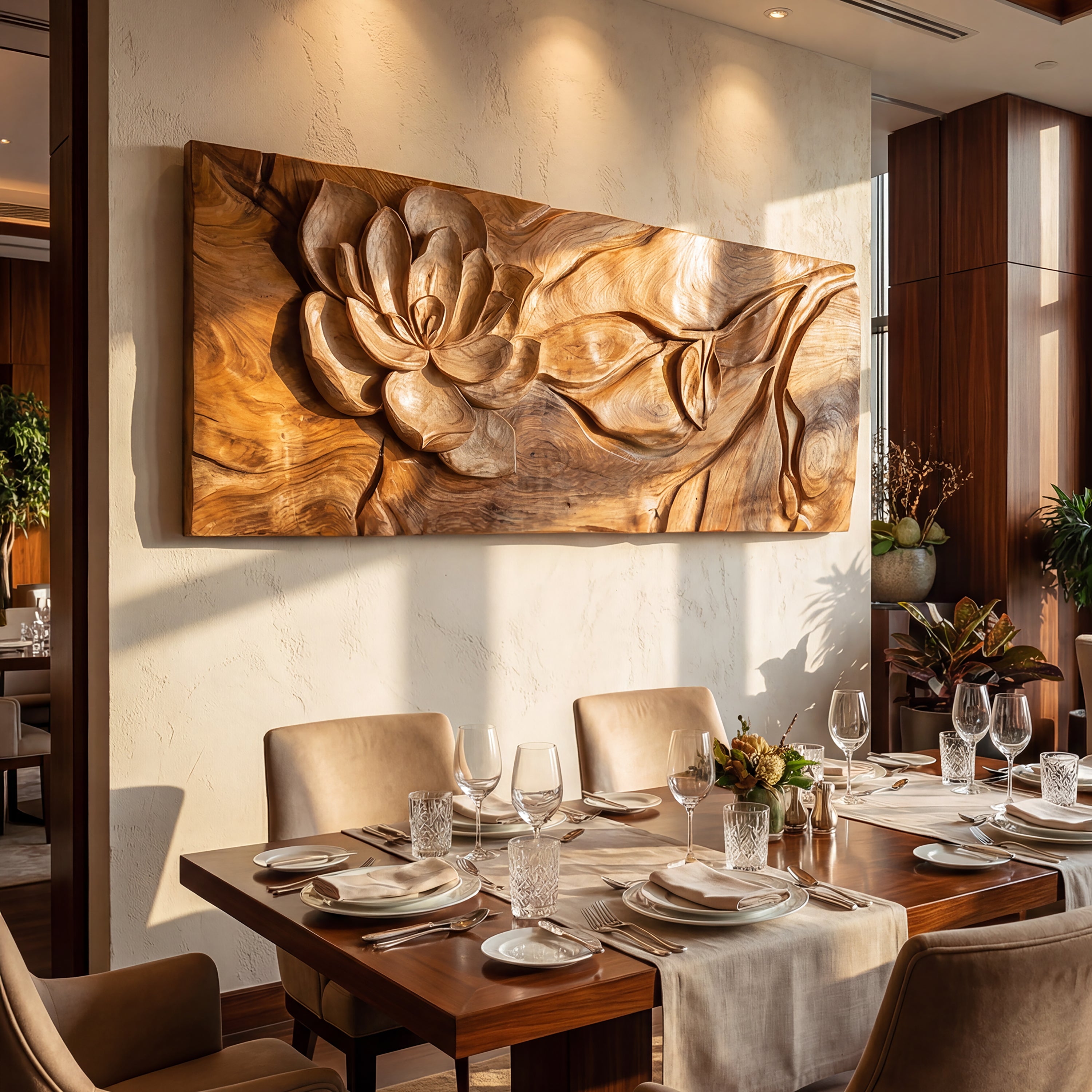 Contemporary Abstract Wood Wall Art For Sophisticated Interior Styling SILDTTRWA070