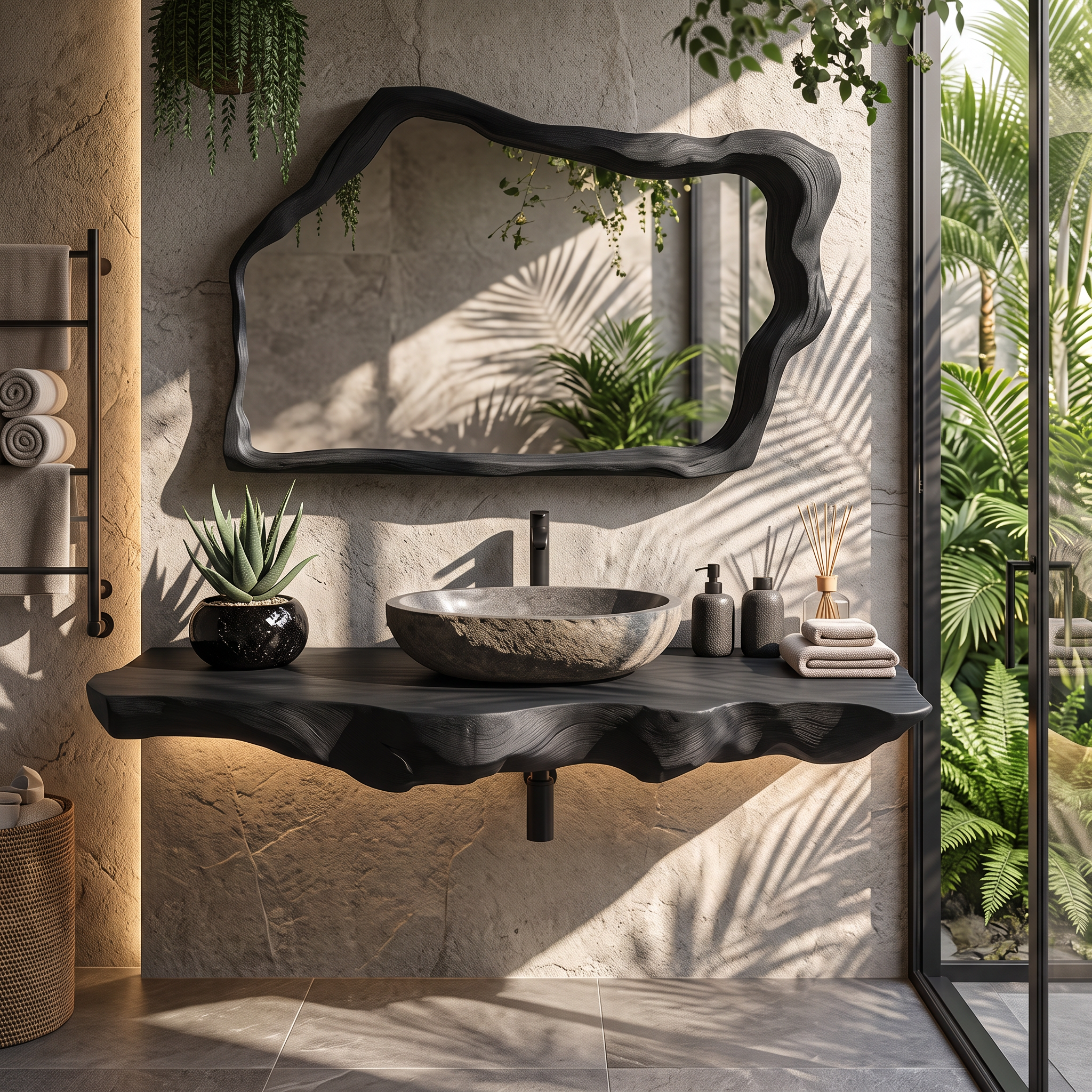 Rustic Wood Vanity For Elegant Bathroom Decor SILDTTRBAS019