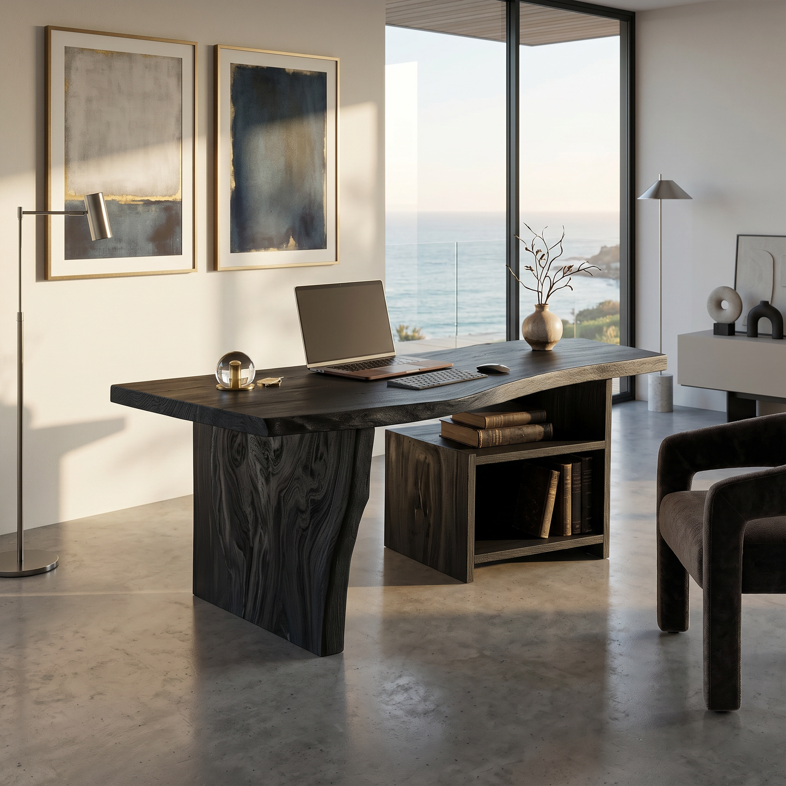 Modern Vanity Desk With Storage Drawers For Bedroom SILDTTRDE016