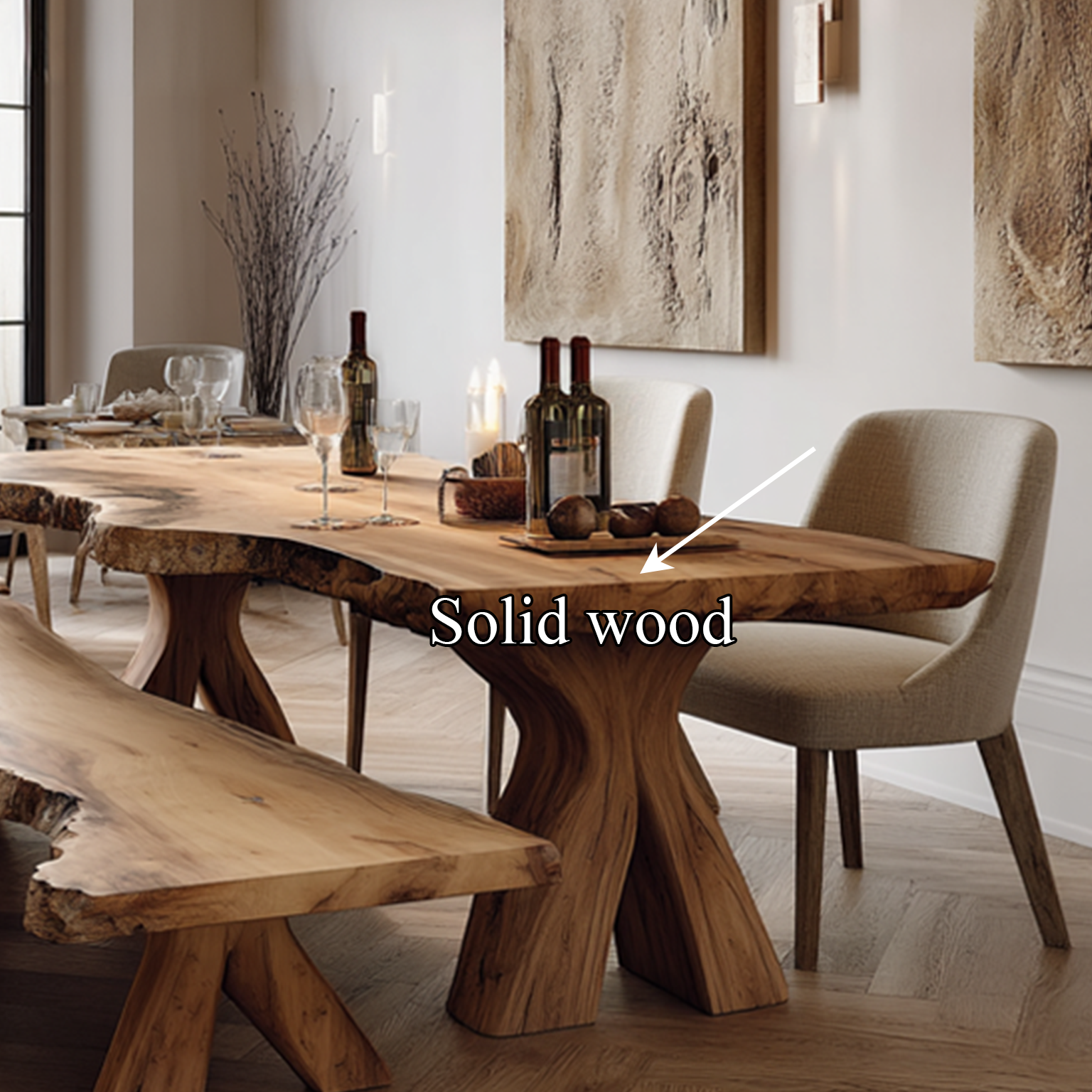 Rustic Large Dining Table Home SINLSADT055