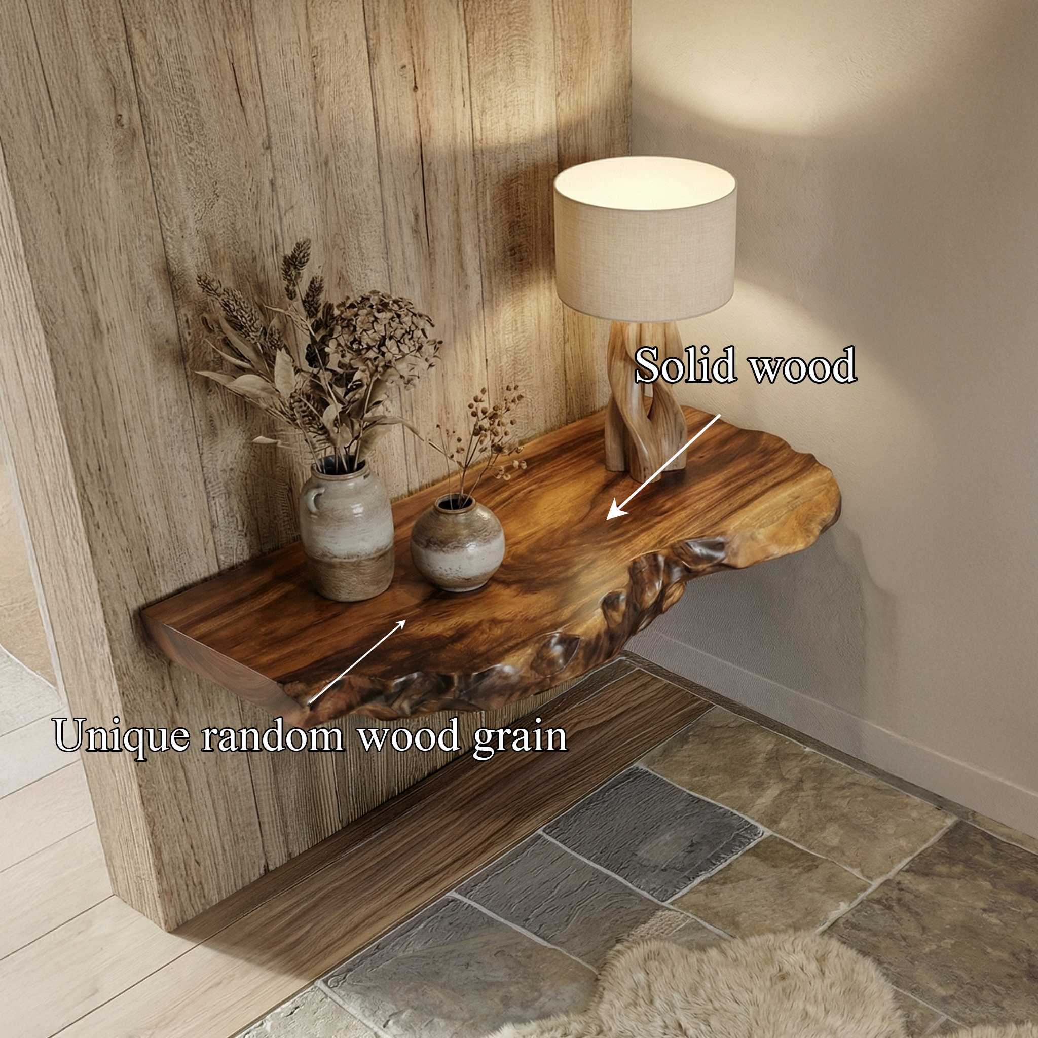 Rustic Floating Shelf For Living Room SINLSAFL523